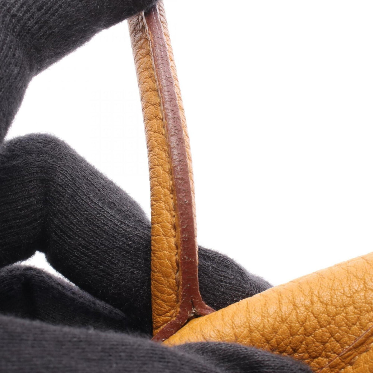 Hermes Brown Negonda Leather Handbag Tote Bag (Pre-Owned)
