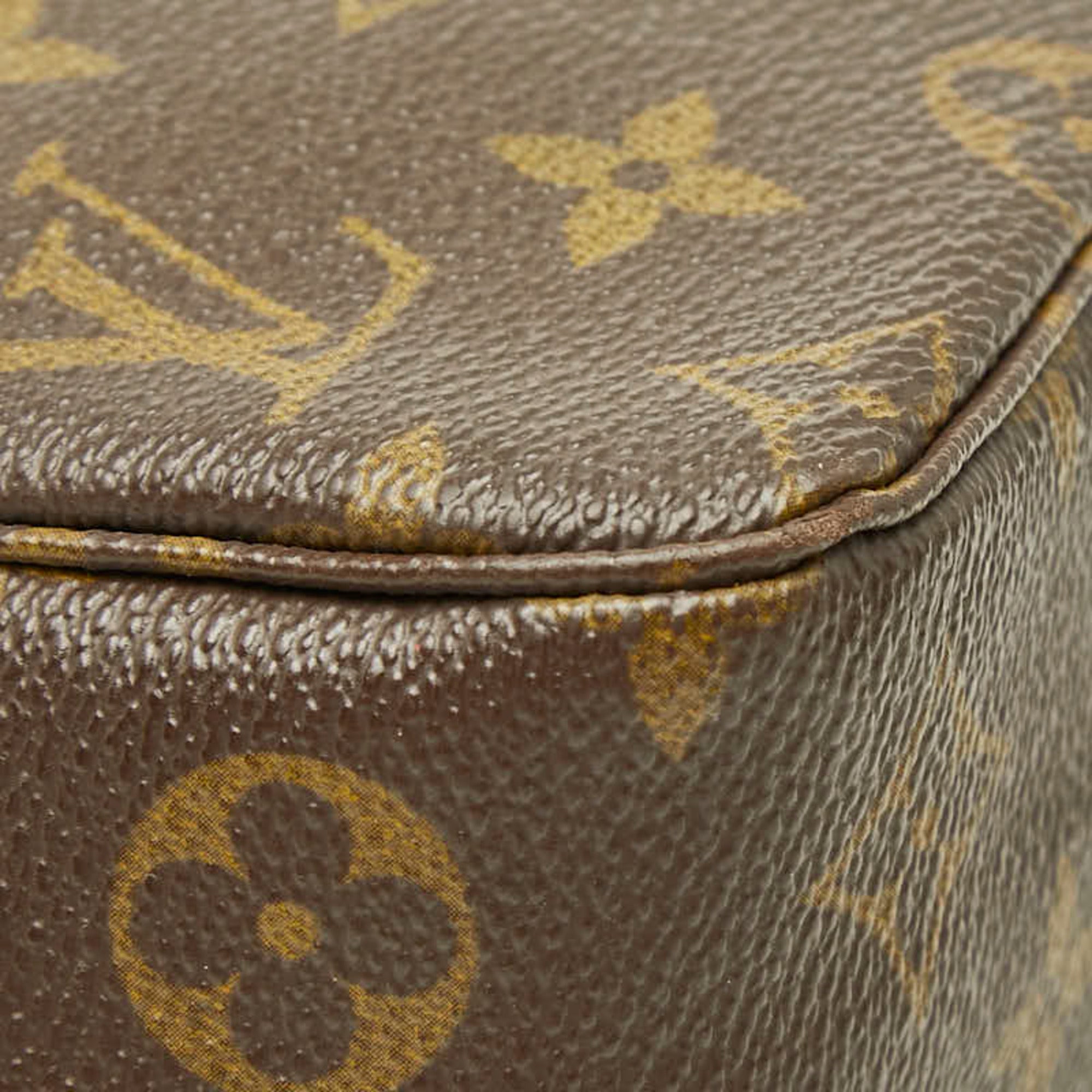 Louis Vuitton Brown Pvc Leather Clutch Bag (Pre-Owned)