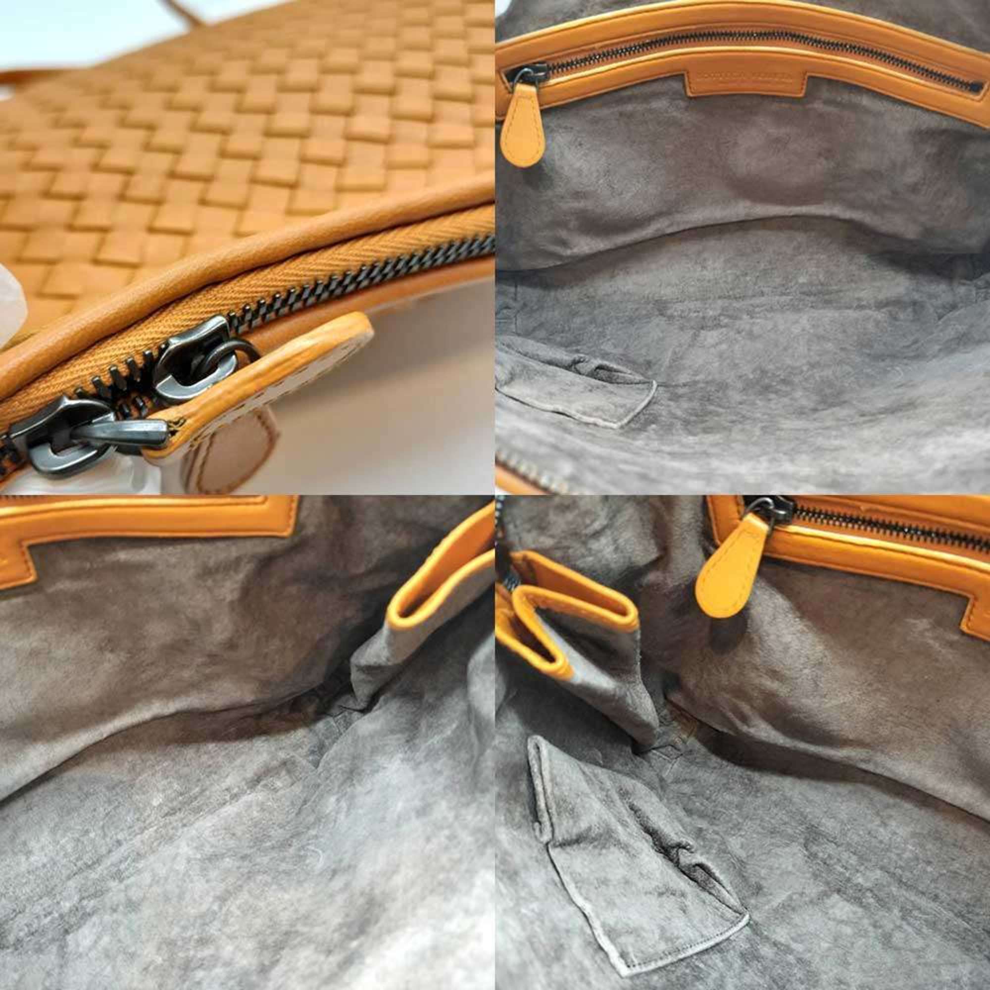 Bottega Veneta Intrecciato Brown Leather Shoulder Bag (Pre-Owned)