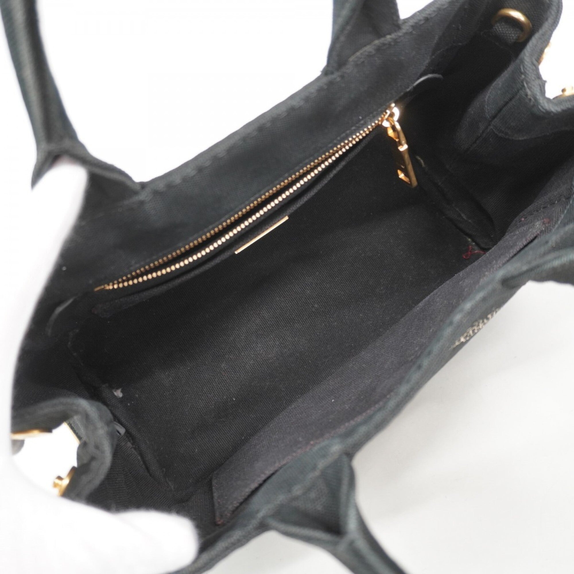 Prada Black Canvas Handbag (Pre-Owned)