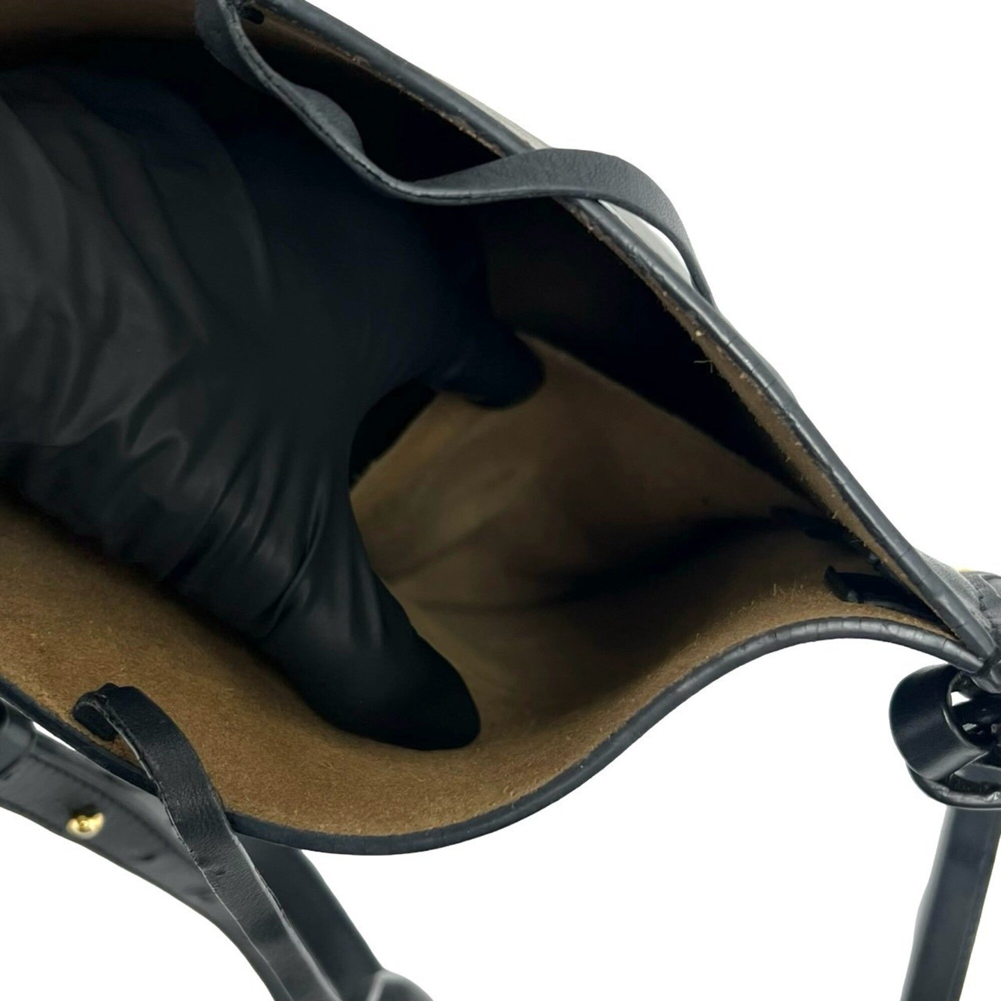 Loewe Black Leather Shoulder Bag (Pre-Owned)