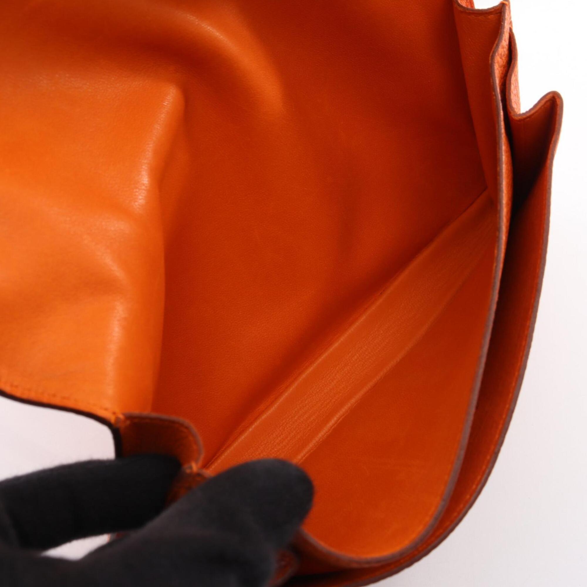 Hermes Orange Togo Leather Fanny Pack Handbag (Pre-Owned)