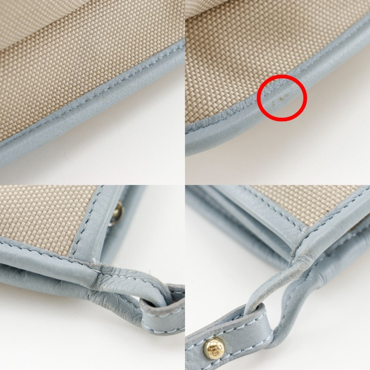 Fendi Beige Canvas Shoulder Bag (Pre-Owned)