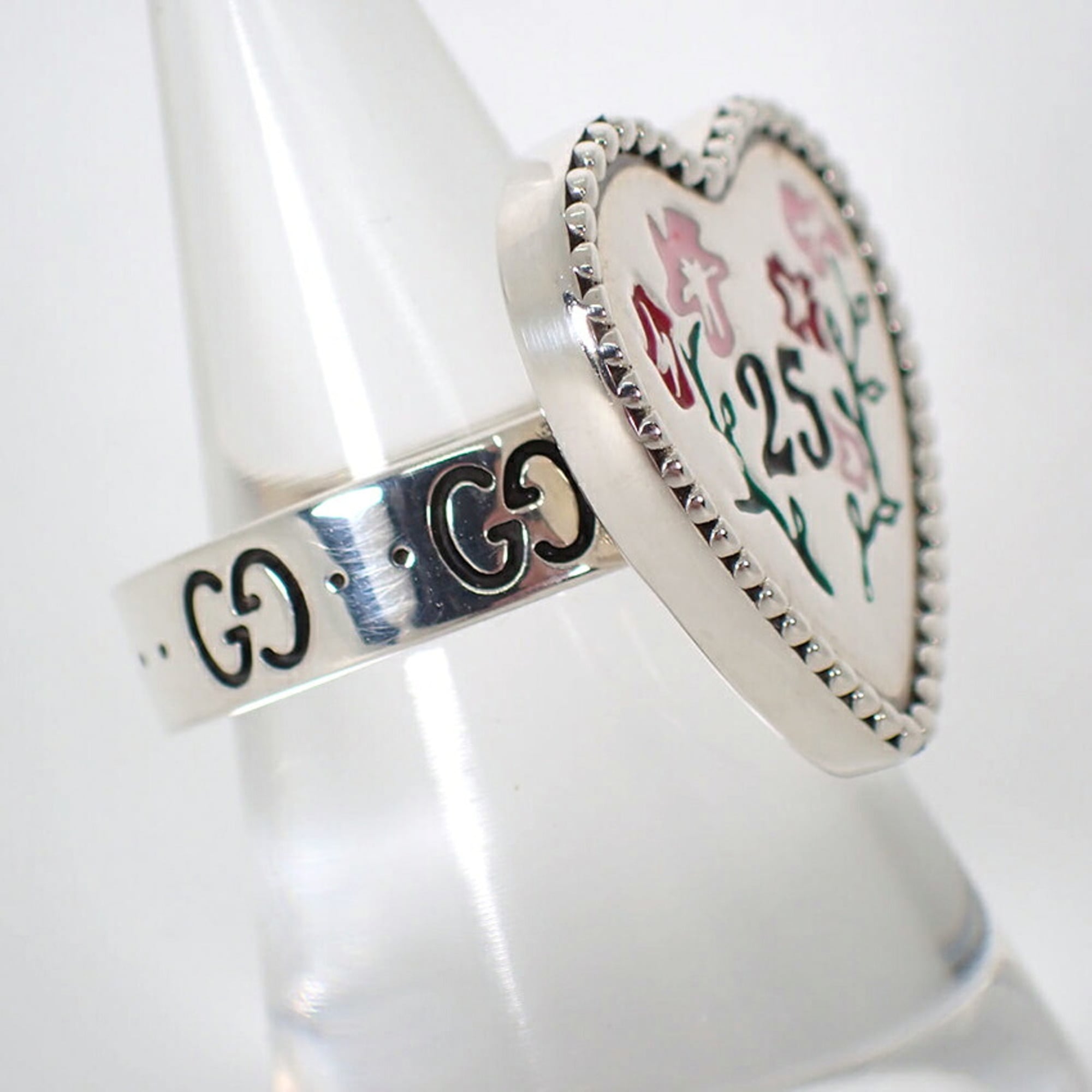 Gucci Sterling Silver 925 Band Ring (Pre-Owned)