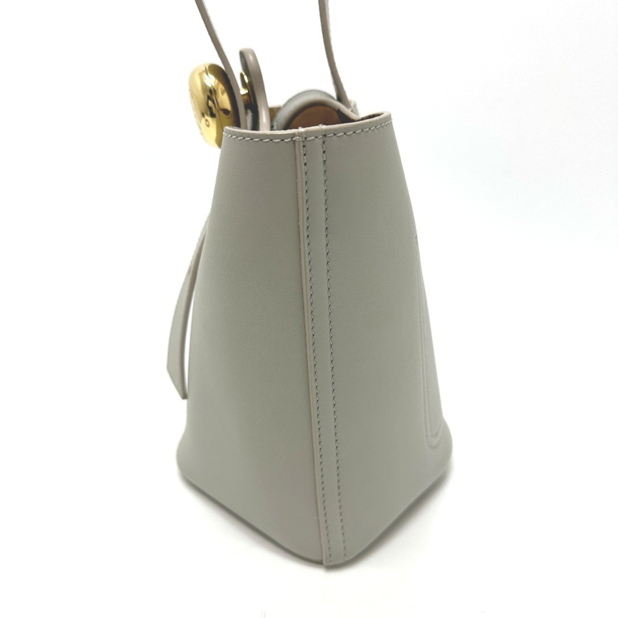 Loewe Gray Leather Shoulder Bag (Pre-Owned)