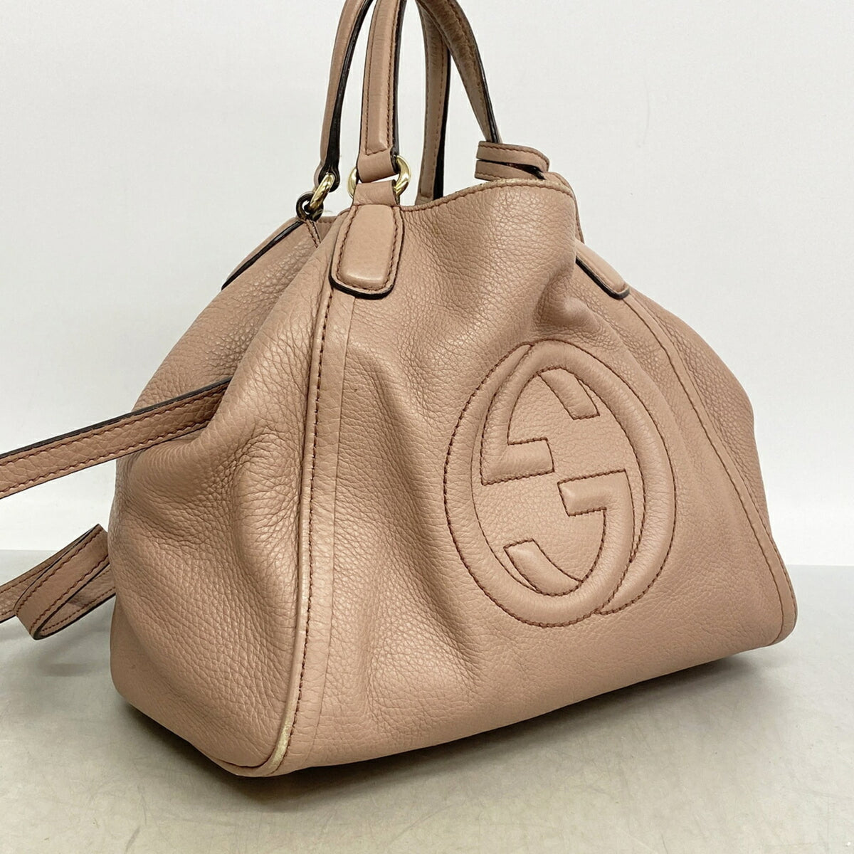 Gucci Pink Leather Handbag (Pre-Owned)