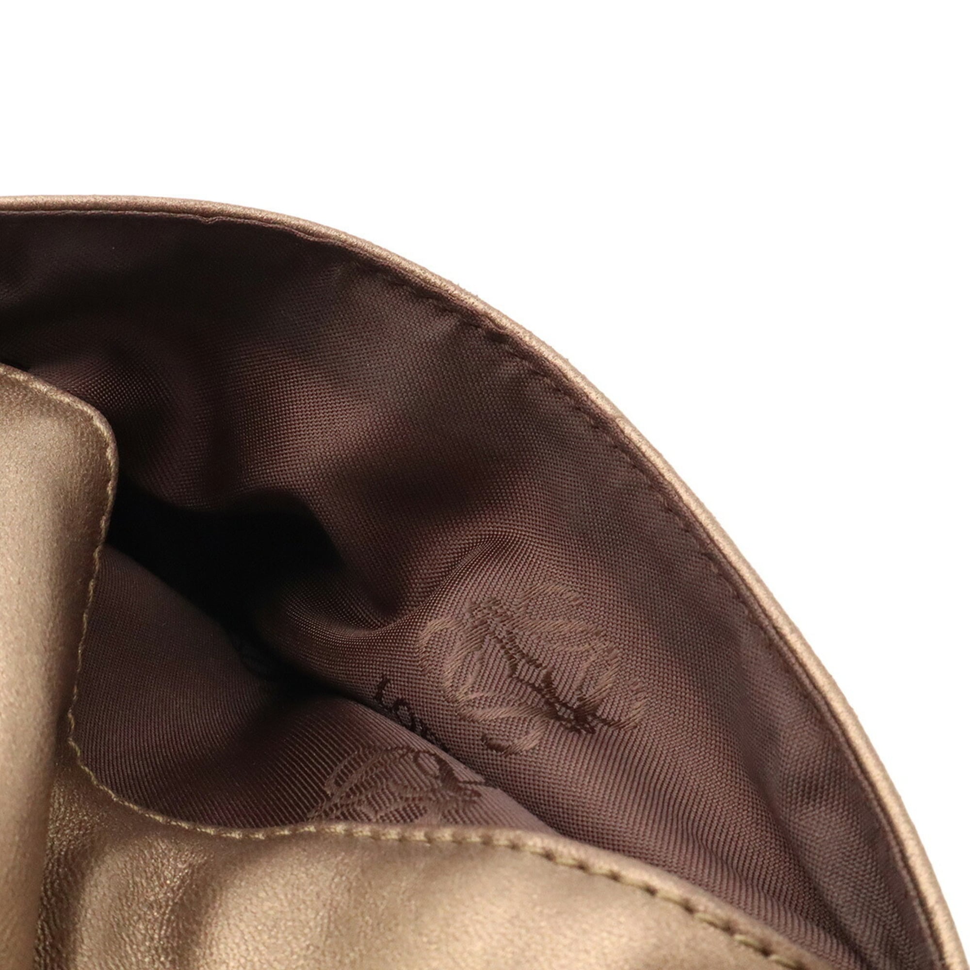 Loewe Metallic Bronze Leather Handbag (Pre-Owned)