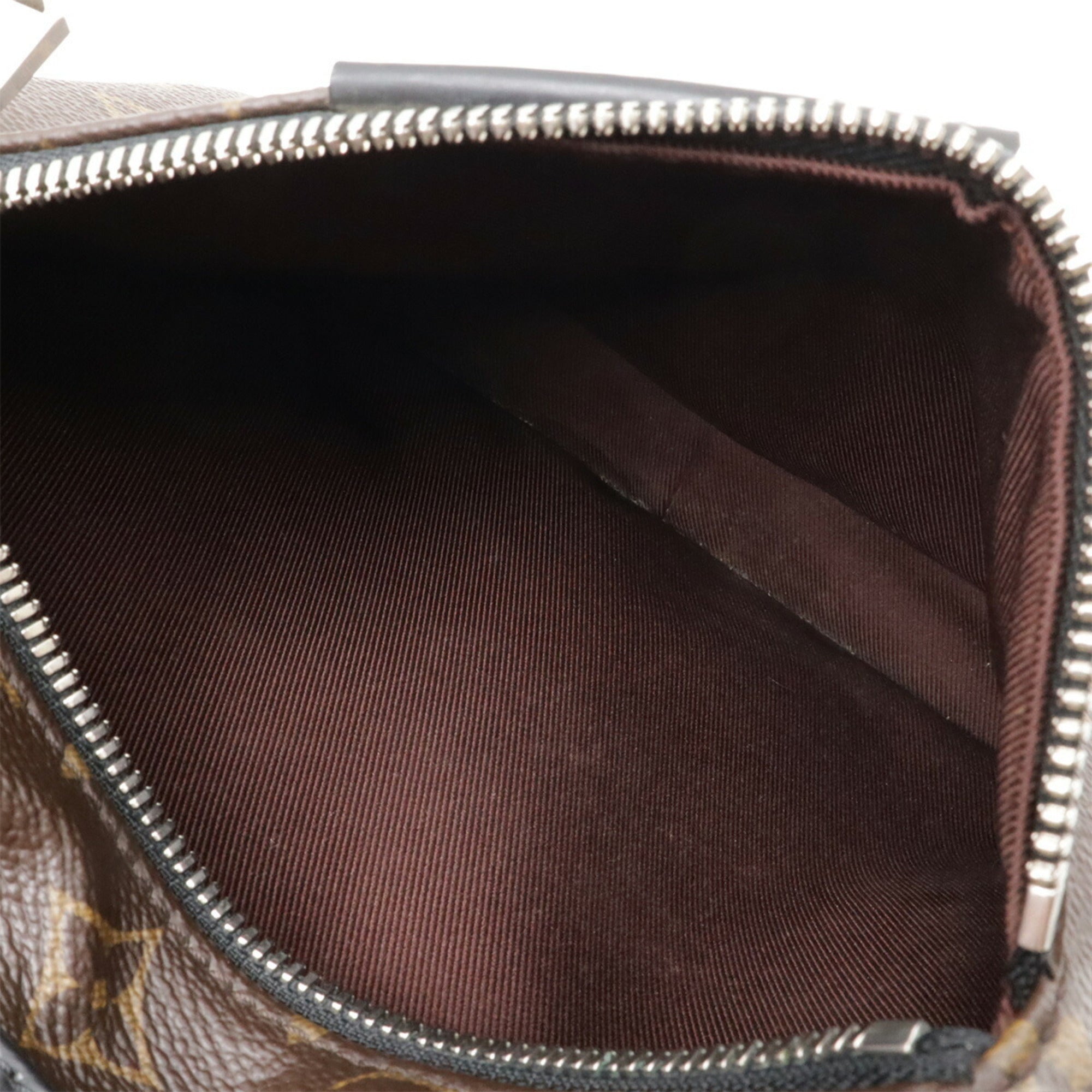 Louis Vuitton 2004 Spring Summer Collection Black Brown Monogram Canvas Backpack Shoulder Bag (Pre-Owned)