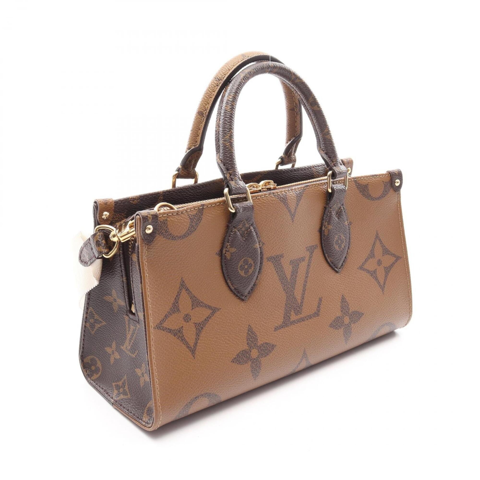 Louis Vuitton Brown Coated Canvas Handbag Pouch (Pre-Owned)