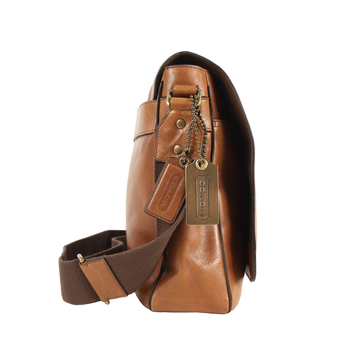 Coach Brown Leather Shoulder Bag (Pre-Owned)