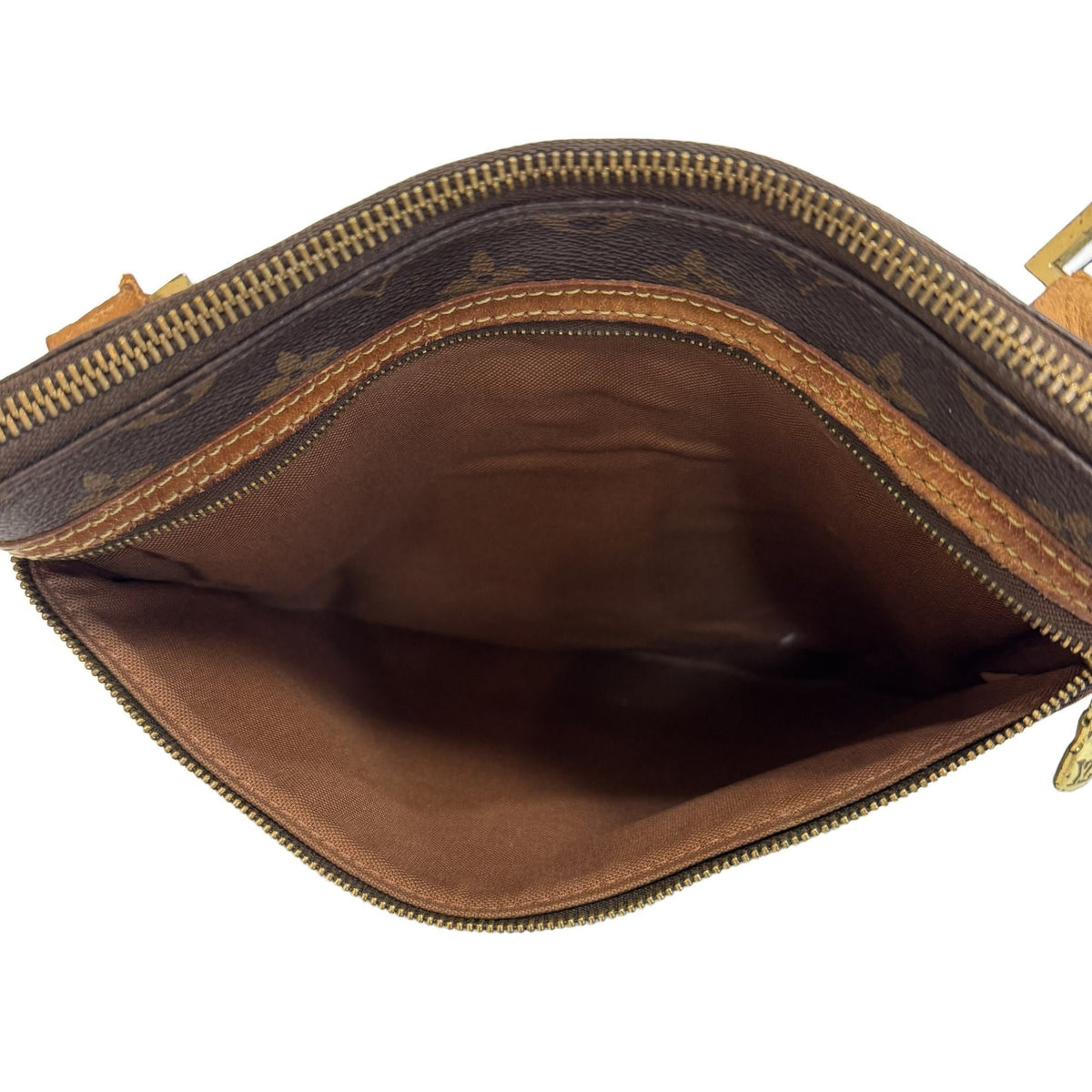Louis Vuitton Brown Monogram Pochette Shoulder Bag (Pre-Owned)
