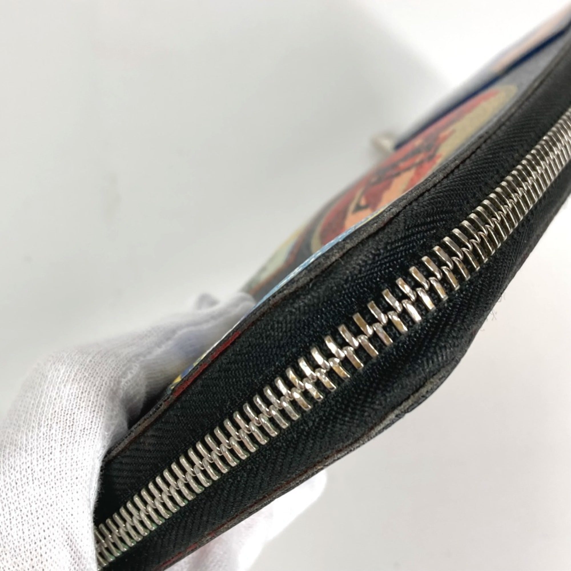 Louis Vuitton Black Multi-Color Damier Graphite Long Wallet (Bi-Fold) (Pre-Owned)
