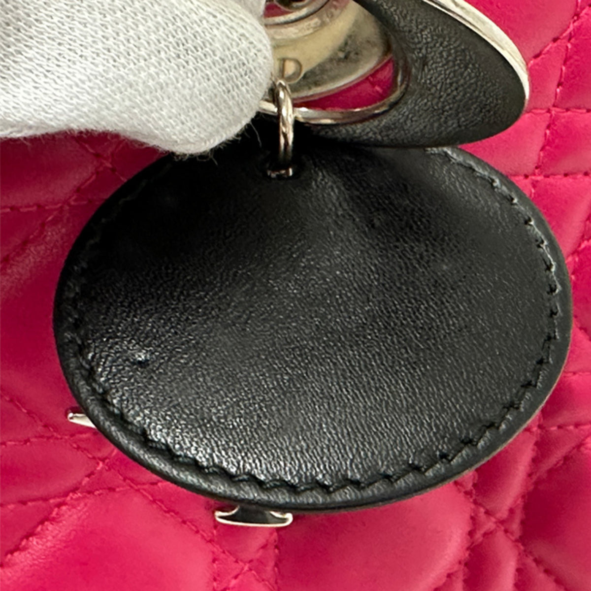Christian Dior Pink Leather Handbag Shoulder Bag (Pre-Owned)