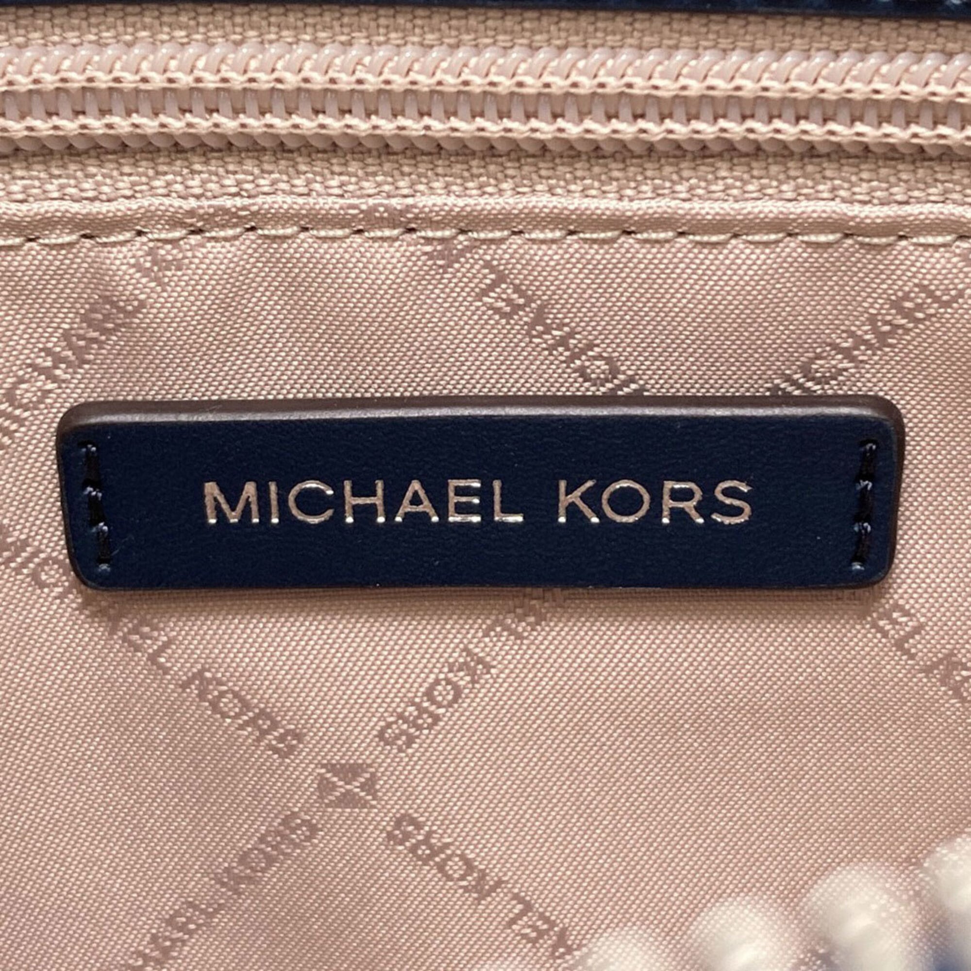 Michael Kors Blue Canvas Handbag (Pre-Owned)
