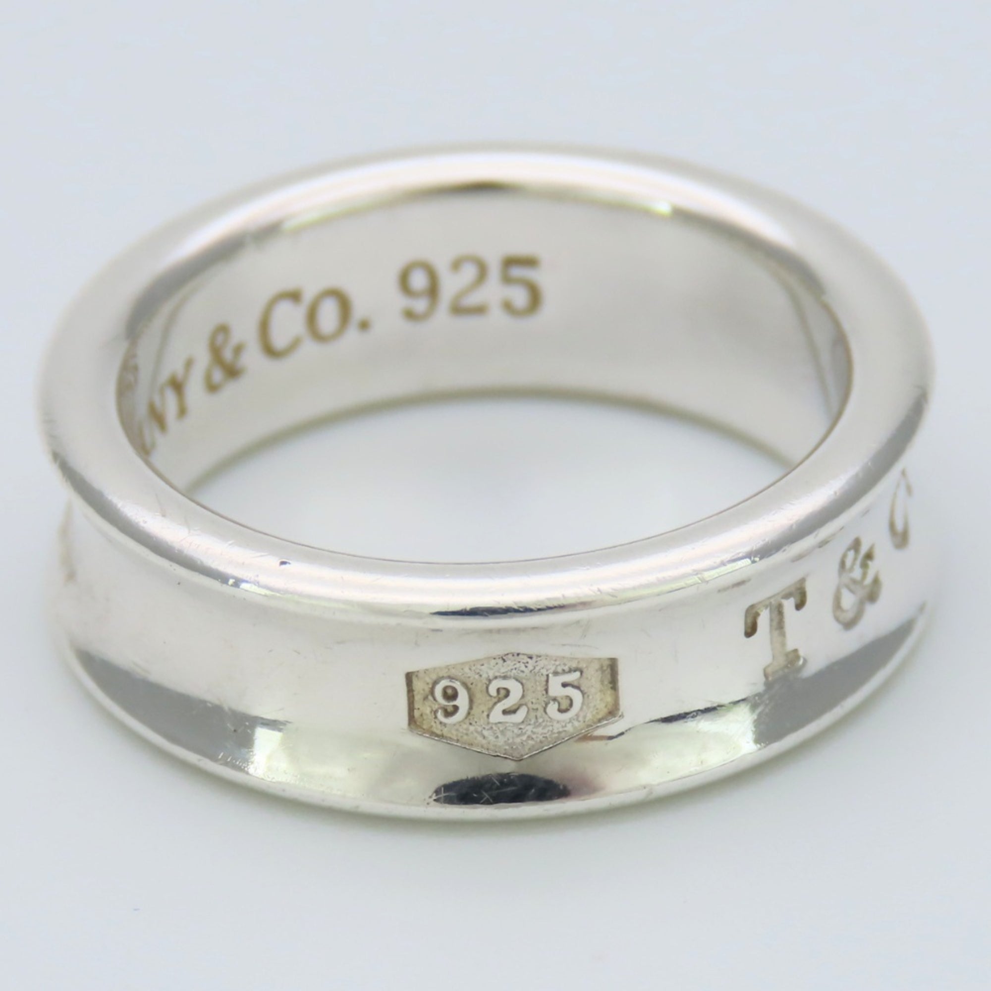 Tiffany Silver Silver 925 Band Ring (Pre-Owned)