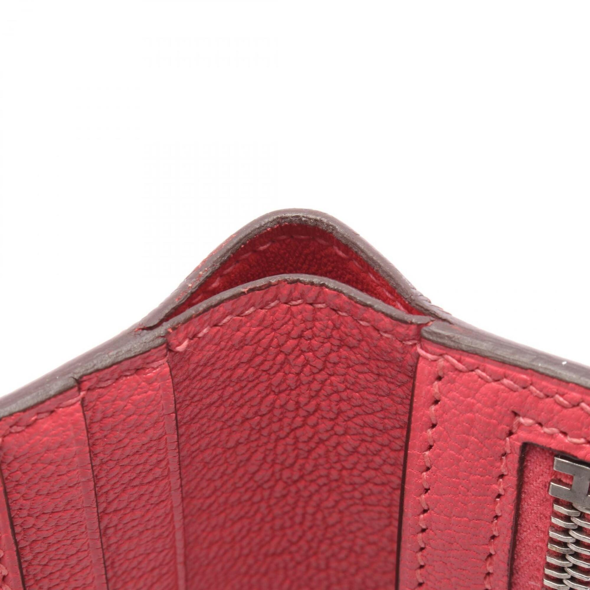 Hermes Pink Chevre Leather Wallet (Bi-Fold) (Pre-Owned)