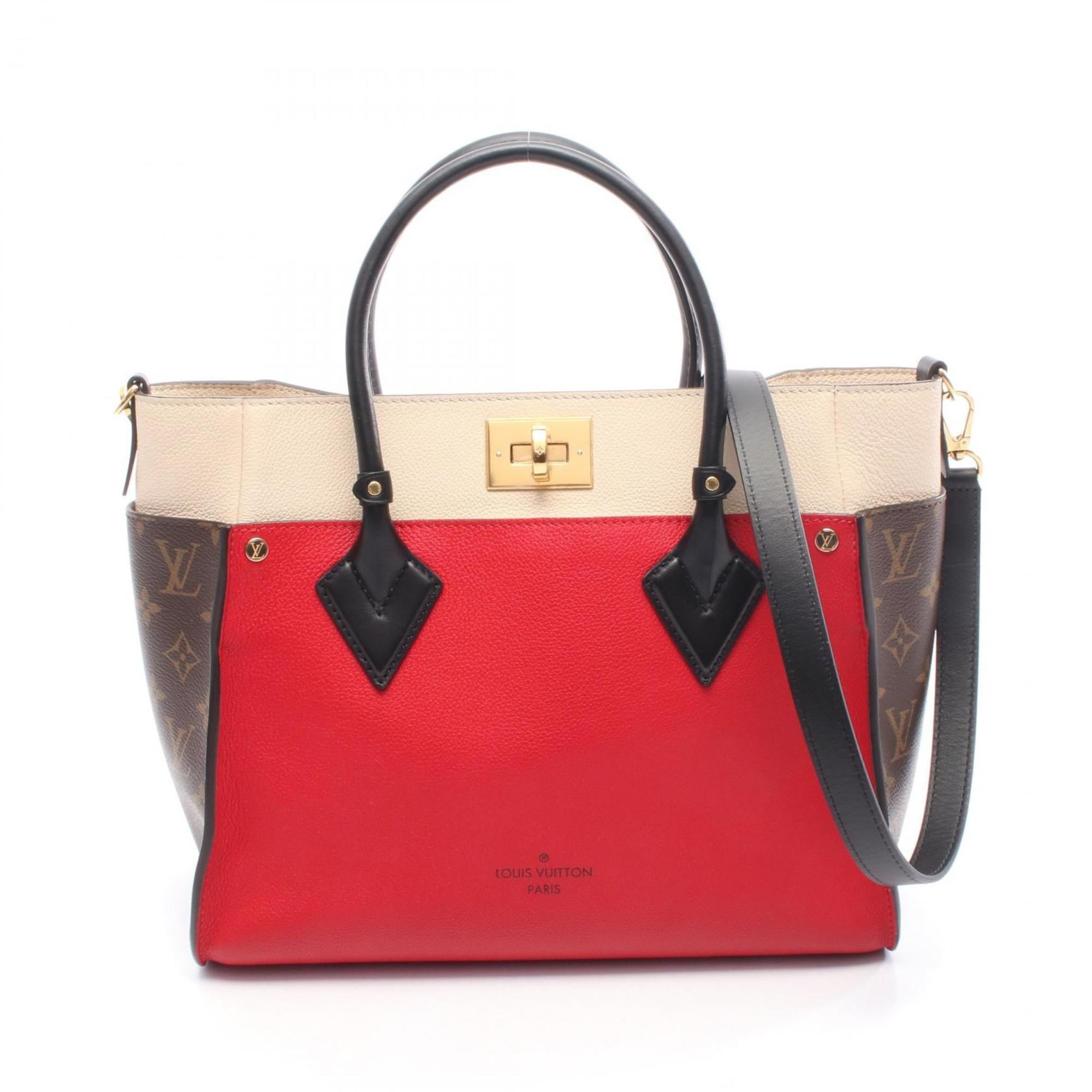 Louis Vuitton Brown Monogram Multi-Color Red Color Rouge Monogram Coated Canvas Handbag (Pre-Owned)