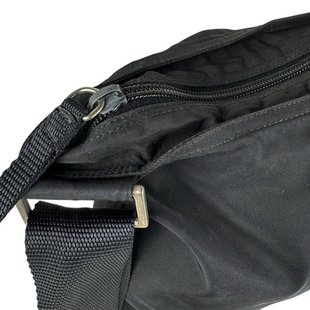 Prada Black Nylon Shoulder Bag (Pre-Owned)