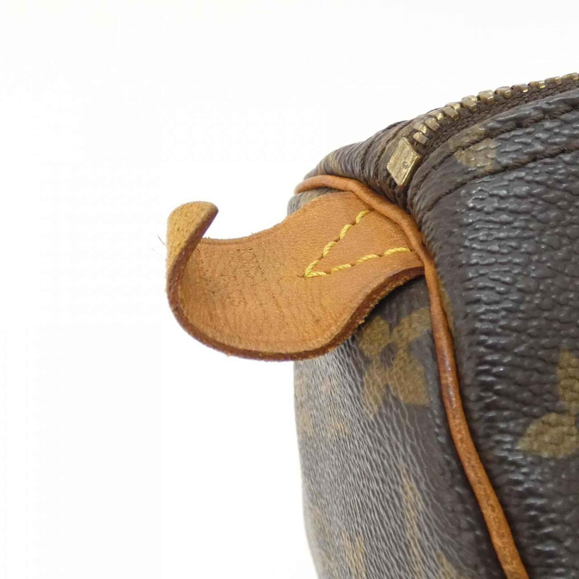 Louis Vuitton Monogram Marron Coated Canvas Boston Bag (Pre-Owned)