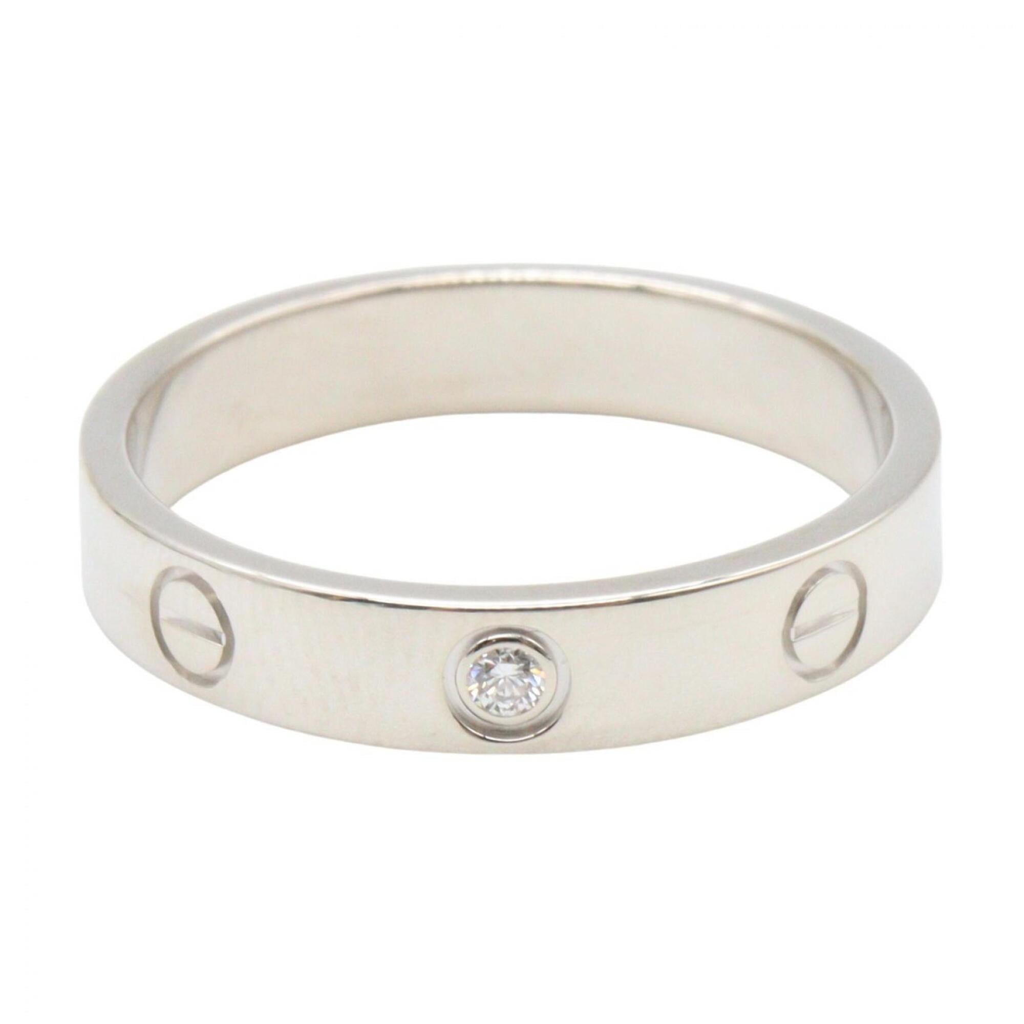 Cartier Silver Clear White Gold (18K) Band Ring (Pre-Owned)