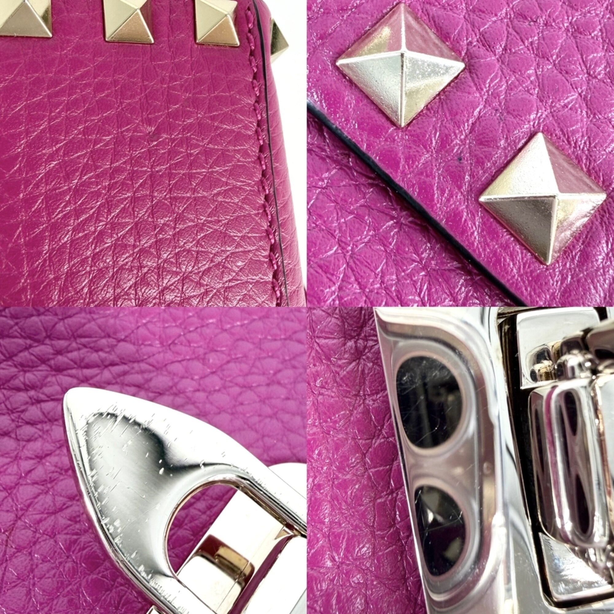 Valentino Garavani Pink Leather Shoulder Bag (Pre-Owned)