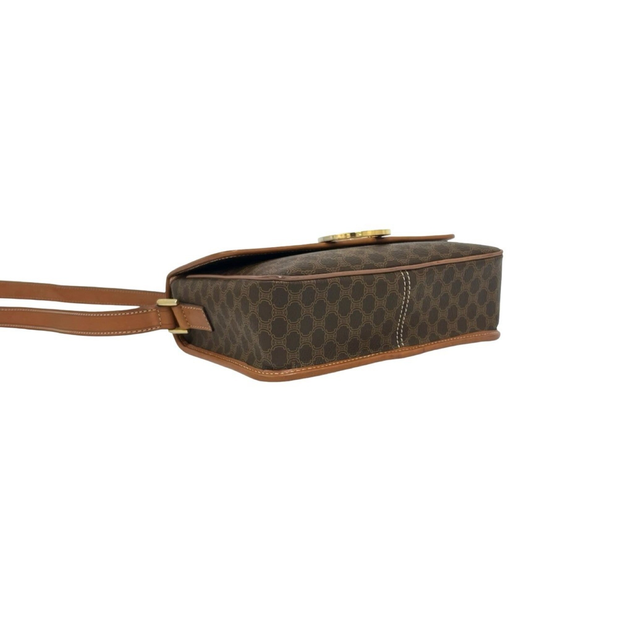 Celine Brown Leather Pvc Shoulder Bag (Pre-Owned)