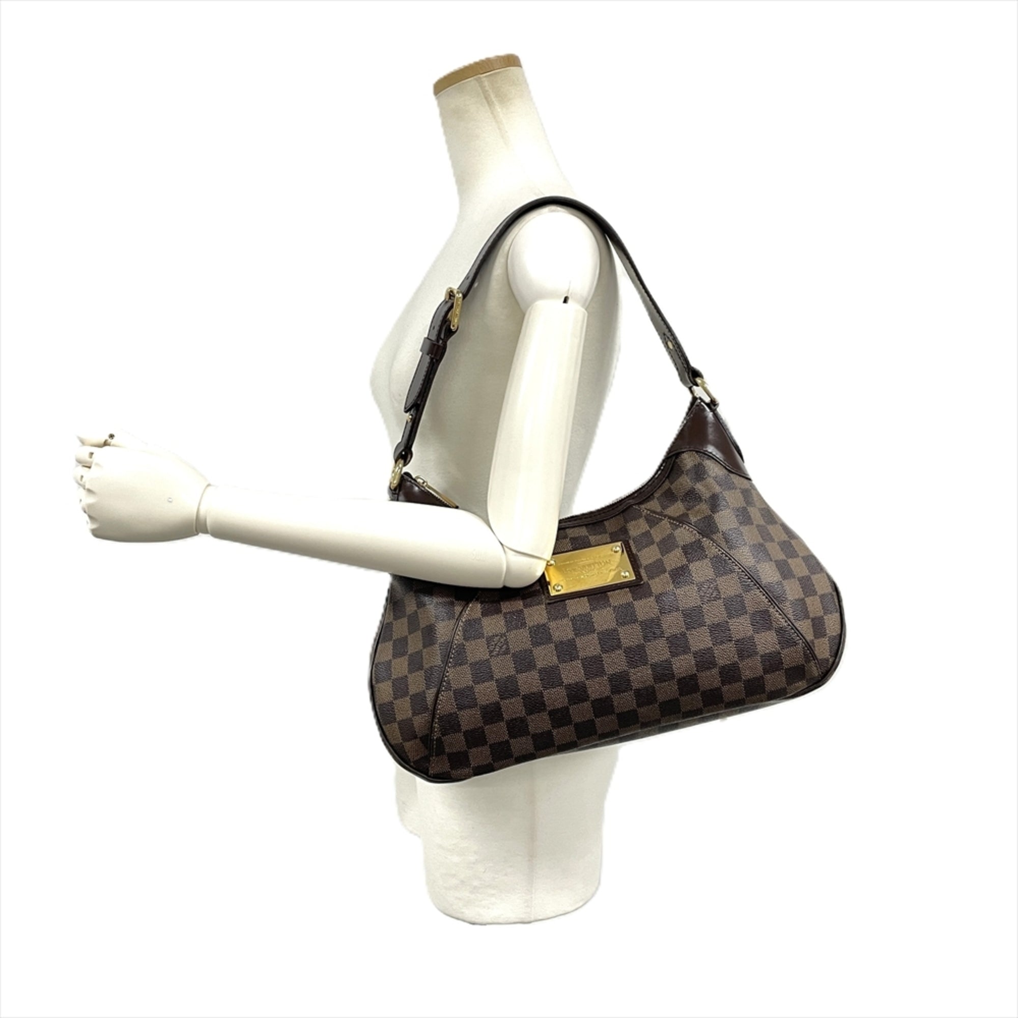 Louis Vuitton Brown Damier Canvas Shoulder Bag (Pre-Owned)