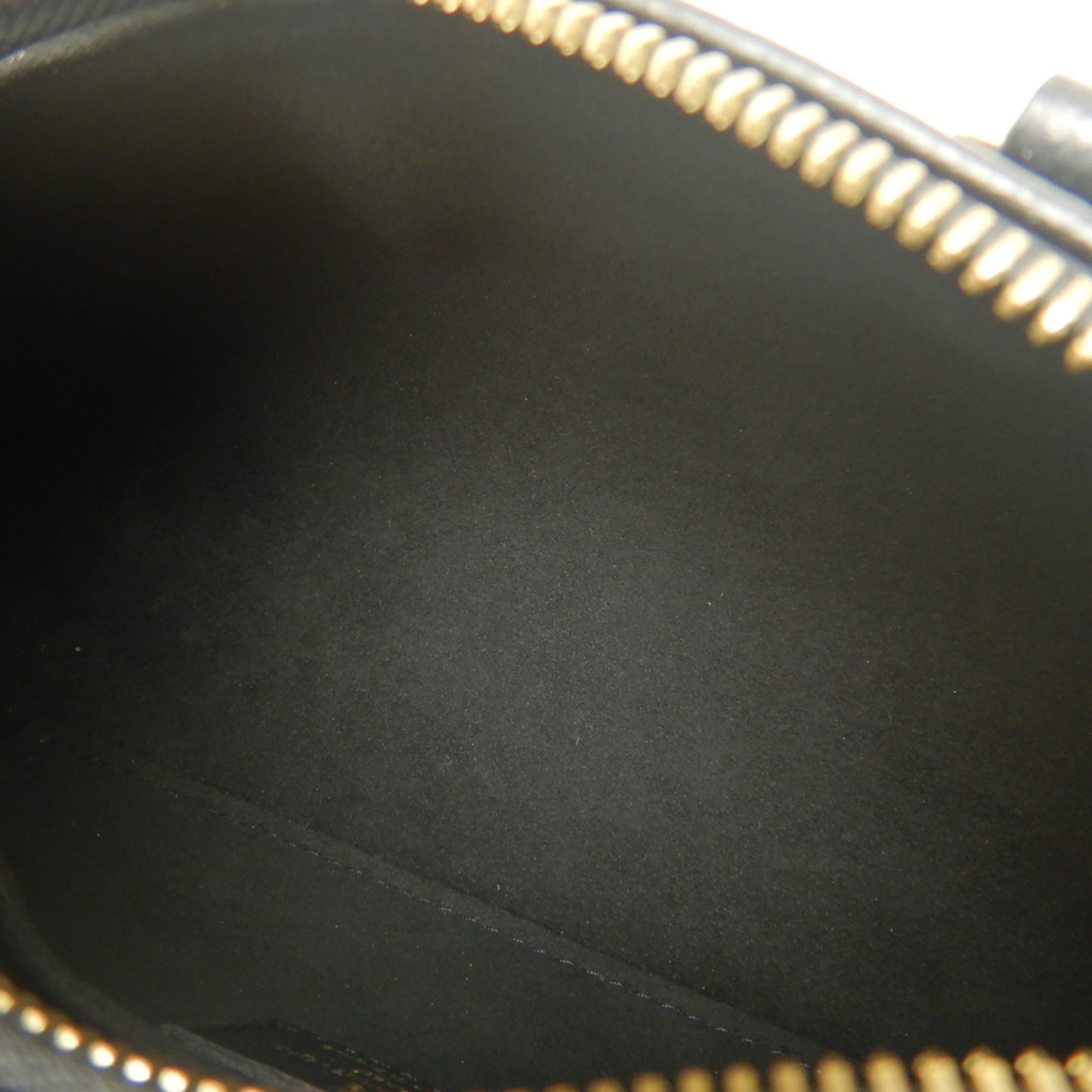 Louis Vuitton Noir Leather Handbag Pouch (Pre-Owned)