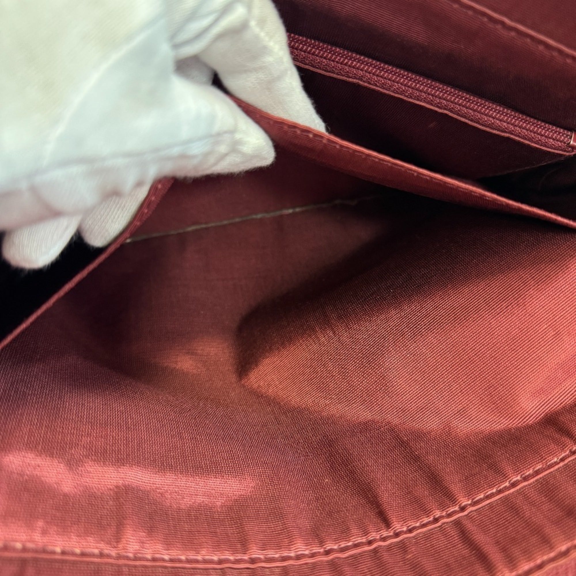 Burberry Beige Bordeaux Canvas Leather Shoulder Bag Tote Bag (Pre-Owned)