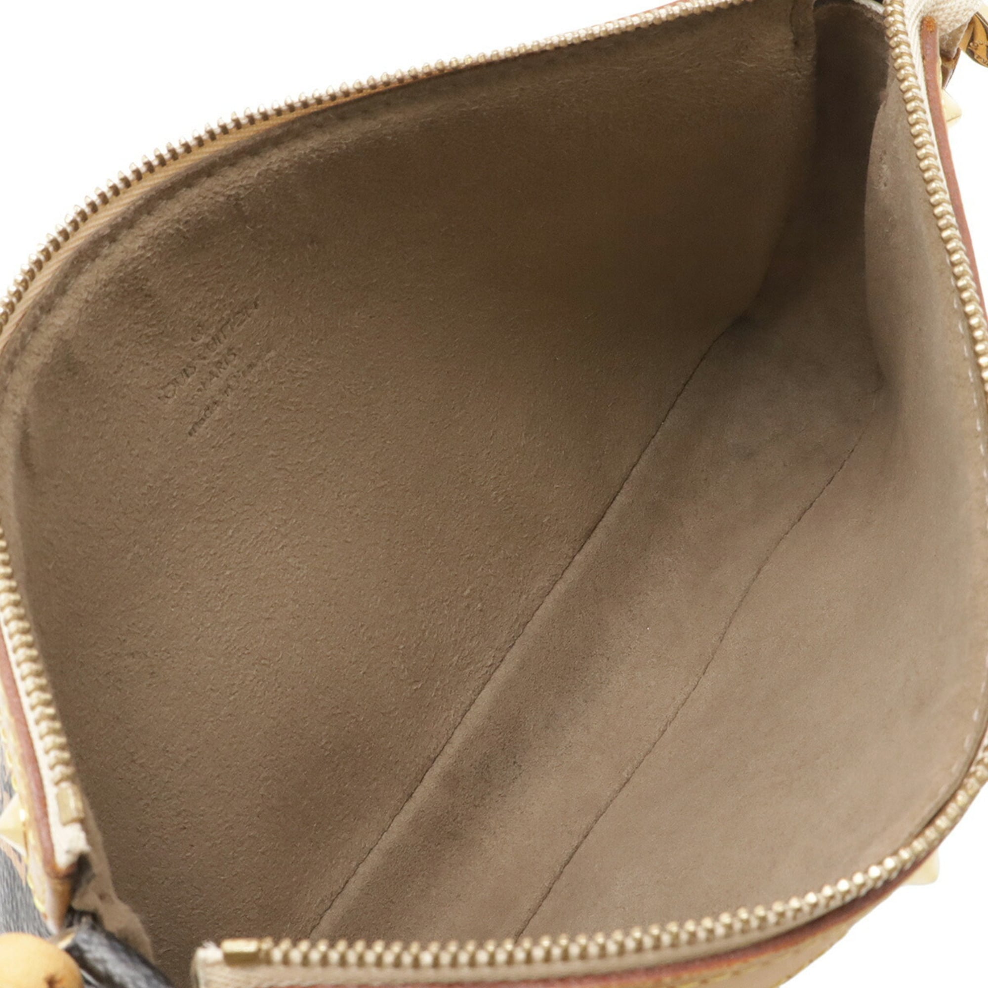 Louis Vuitton Noir Monogram Canvas Pvc Coated Canvas Handbag Pochette Pouch (Pre-Owned)