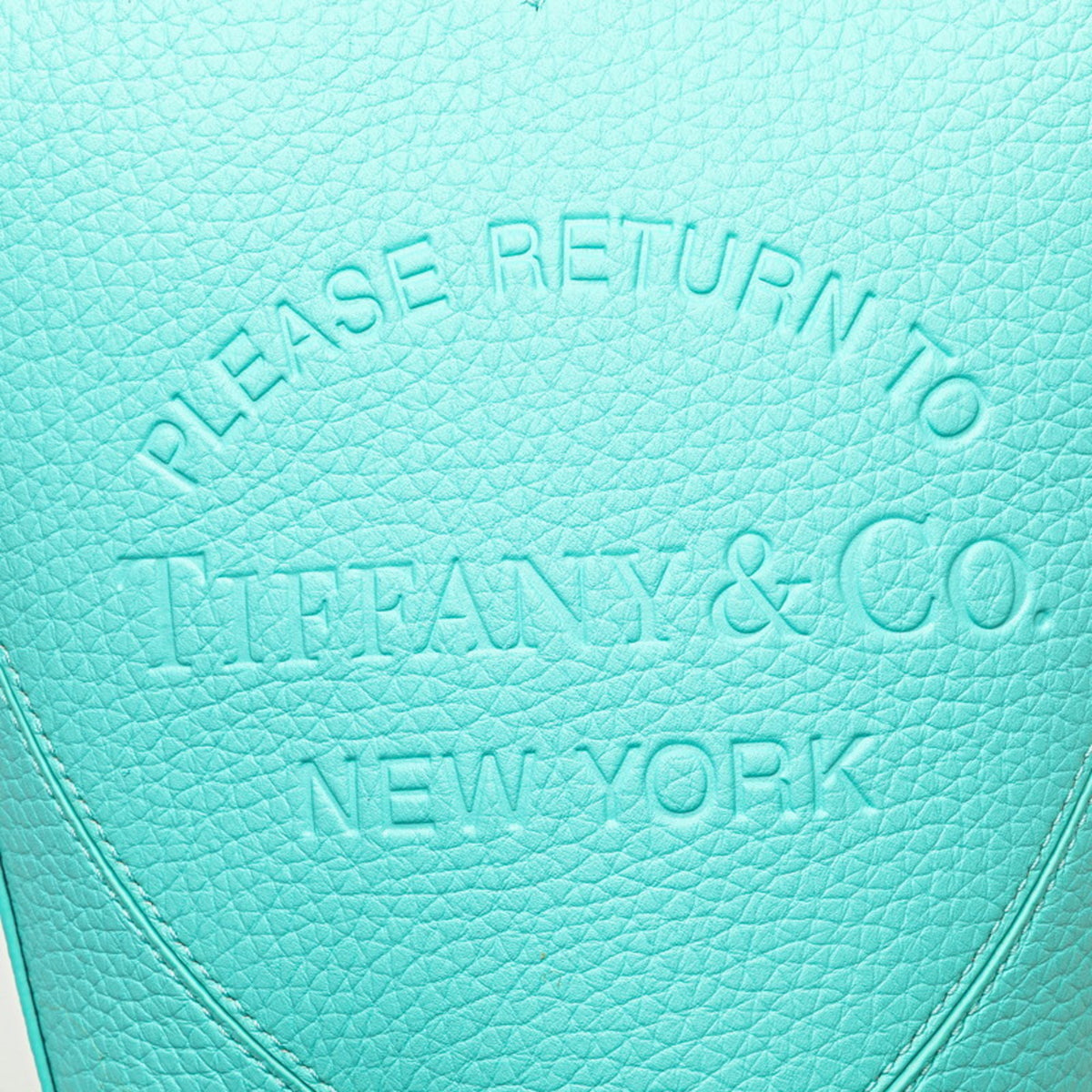 Tiffany Tiffany Blue Leather Handbag Shoulder Bag (Pre-Owned)