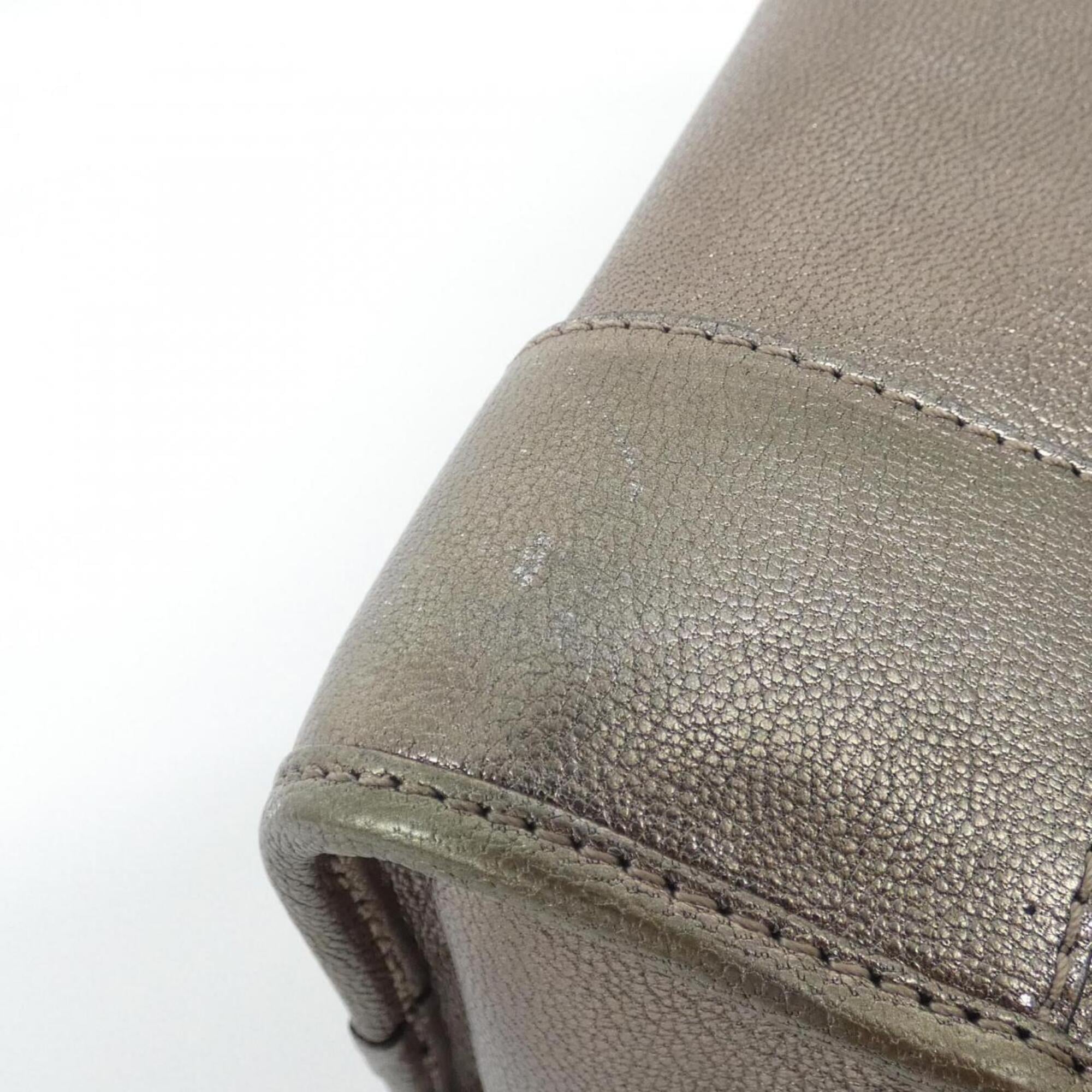 Loewe Bronze Leather Handbag (Pre-Owned)