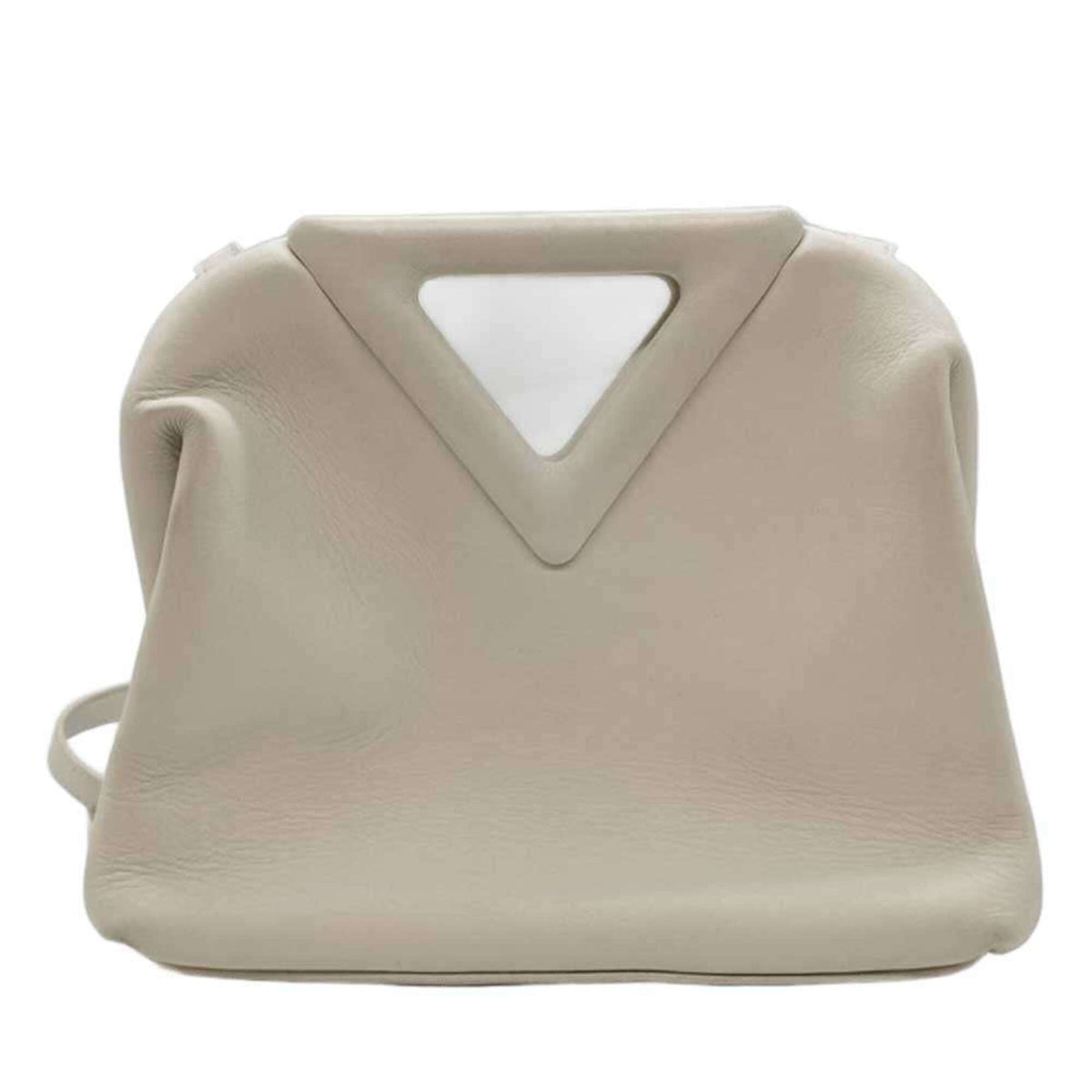 Bottega Veneta Ivory White Leather Shoulder Bag (Pre-Owned)