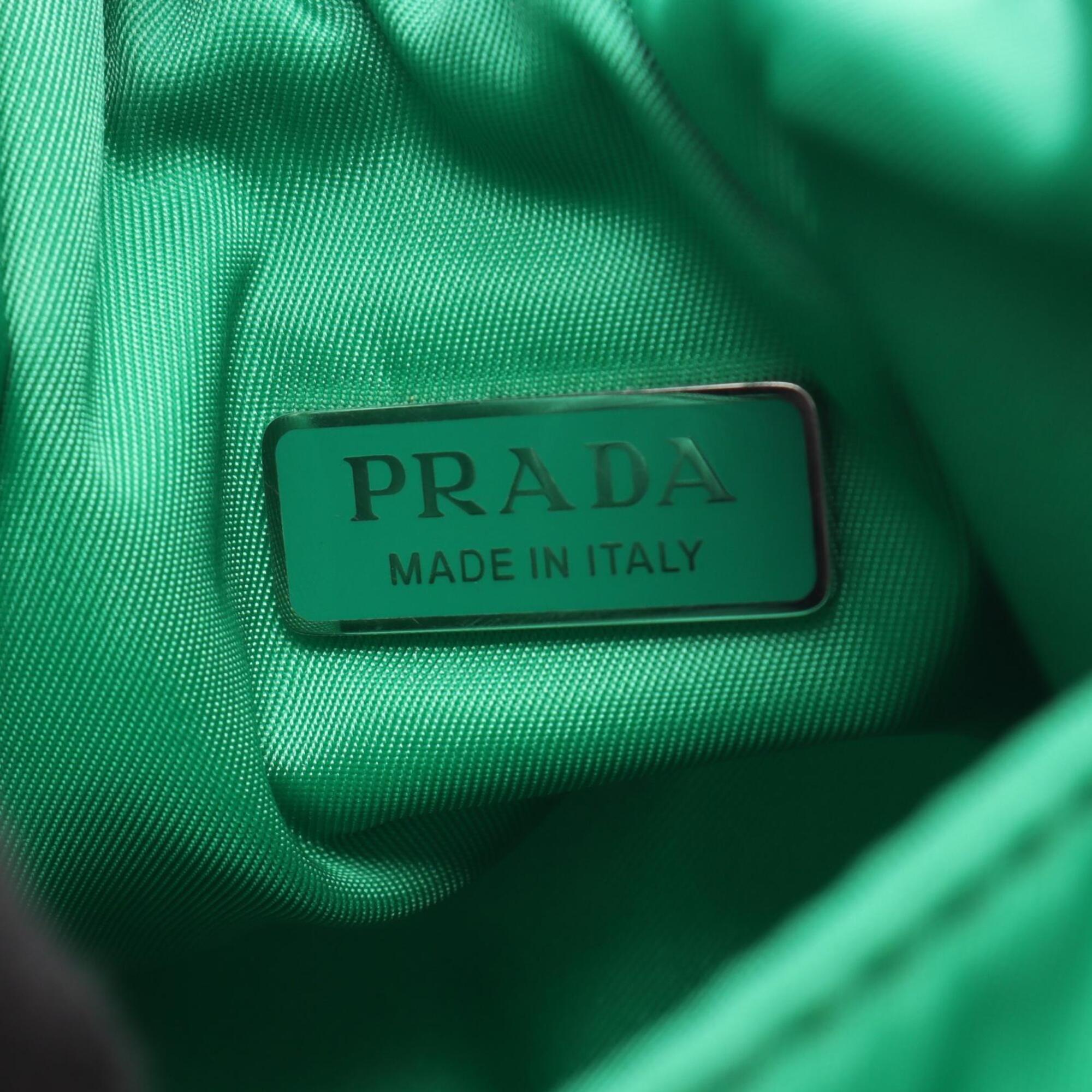 Prada Green Nylon Handbag (Pre-Owned)
