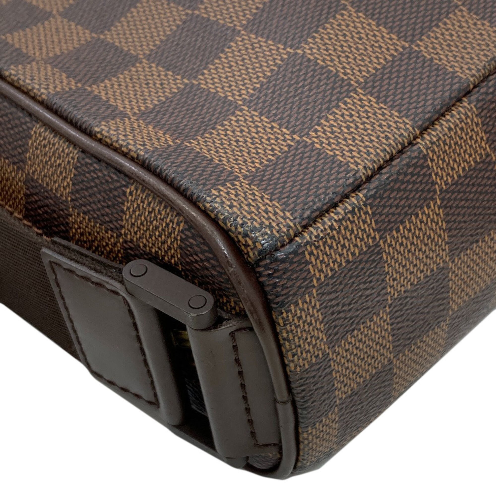 Louis Vuitton Brown Damier Canvas Ebene Damier Canvas Shoulder Bag (Pre-Owned)