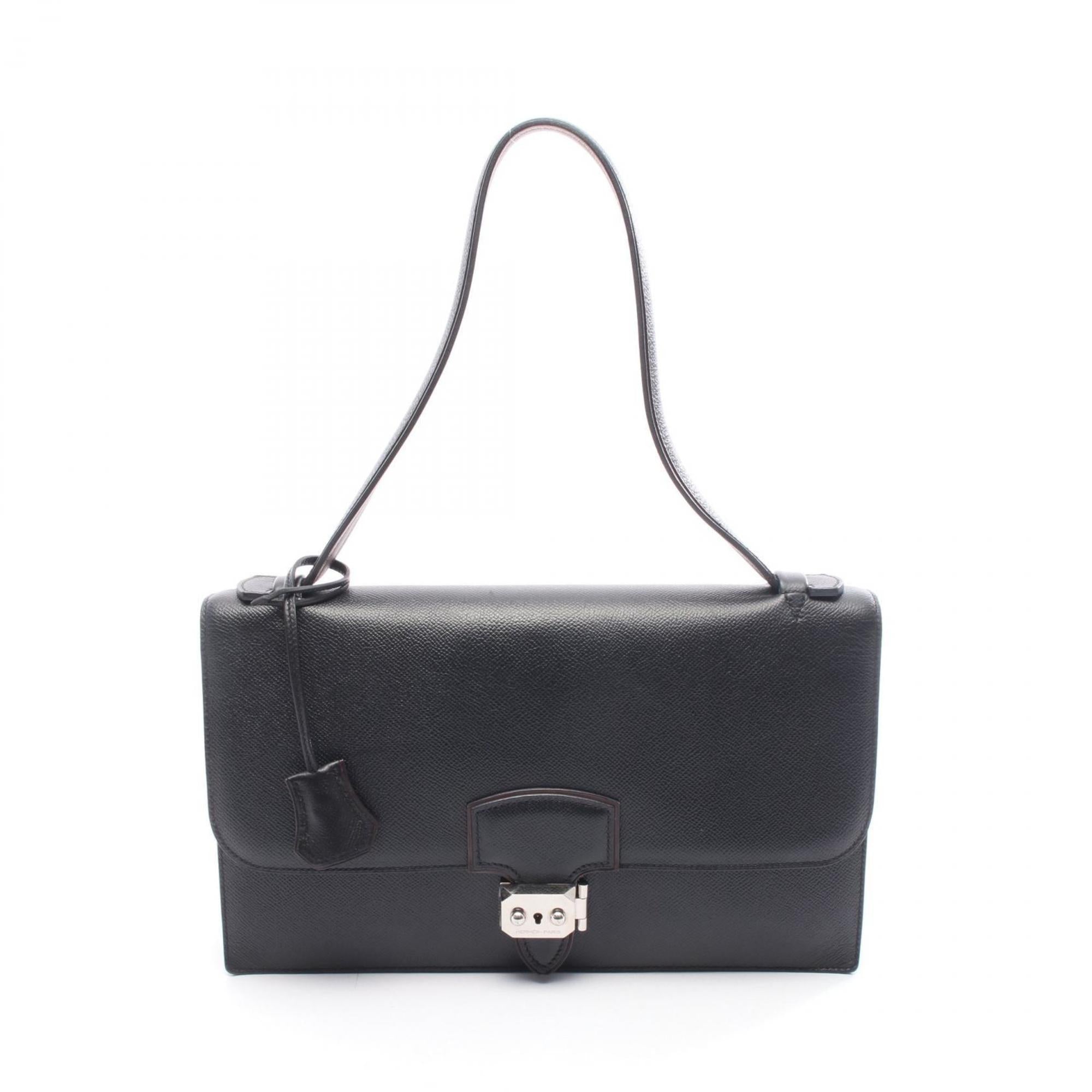 Hermes Black Epsom Leather Shoulder Bag (Pre-Owned)