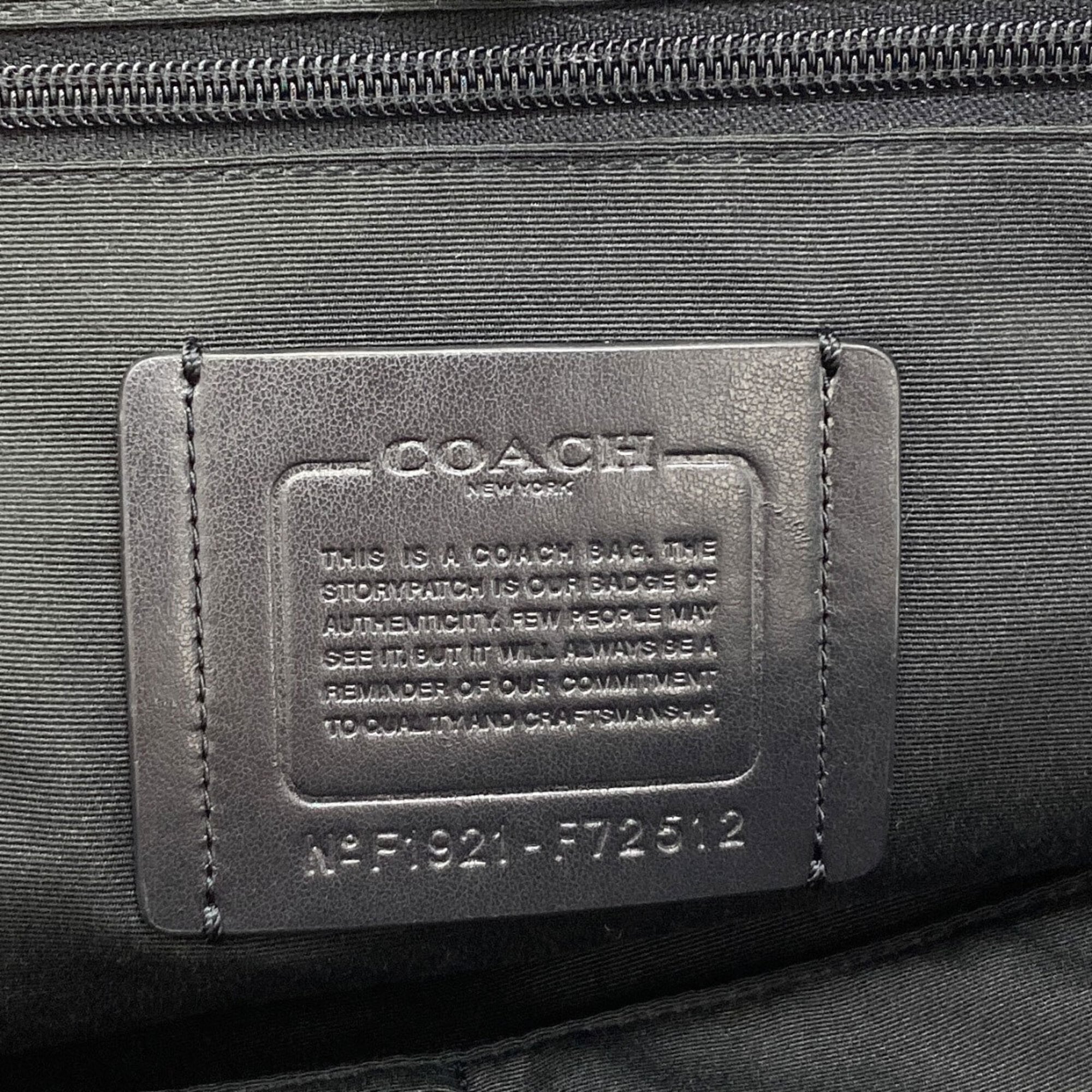Coach Black Pvc Backpack (Pre-Owned)