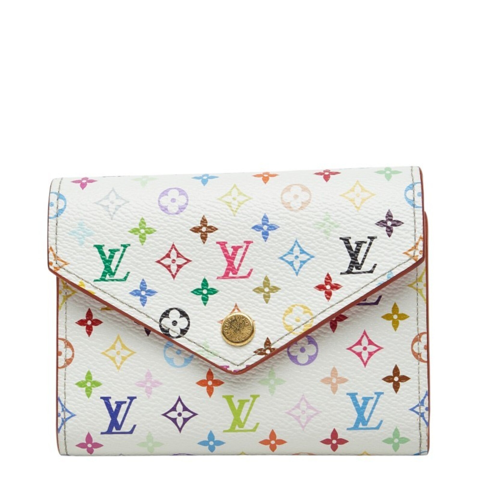 Louis Vuitton White Pvc Wallet (Bi-Fold) (Pre-Owned)