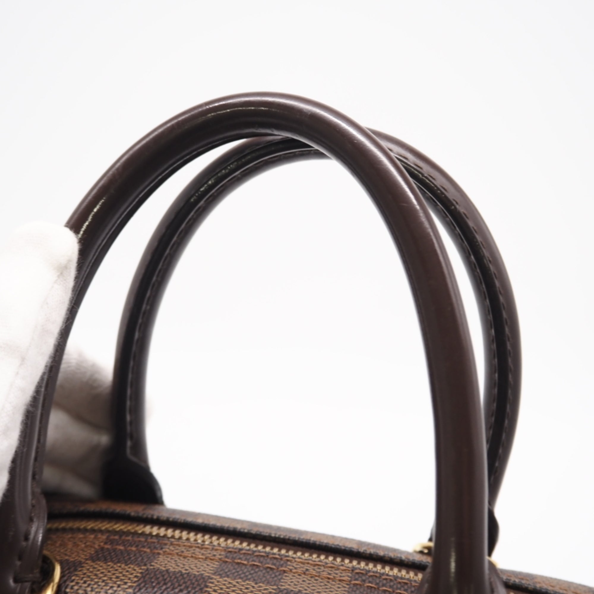 Louis Vuitton Brown Damier Canvas Ebene Coated Canvas Leather Handbag (Pre-Owned)