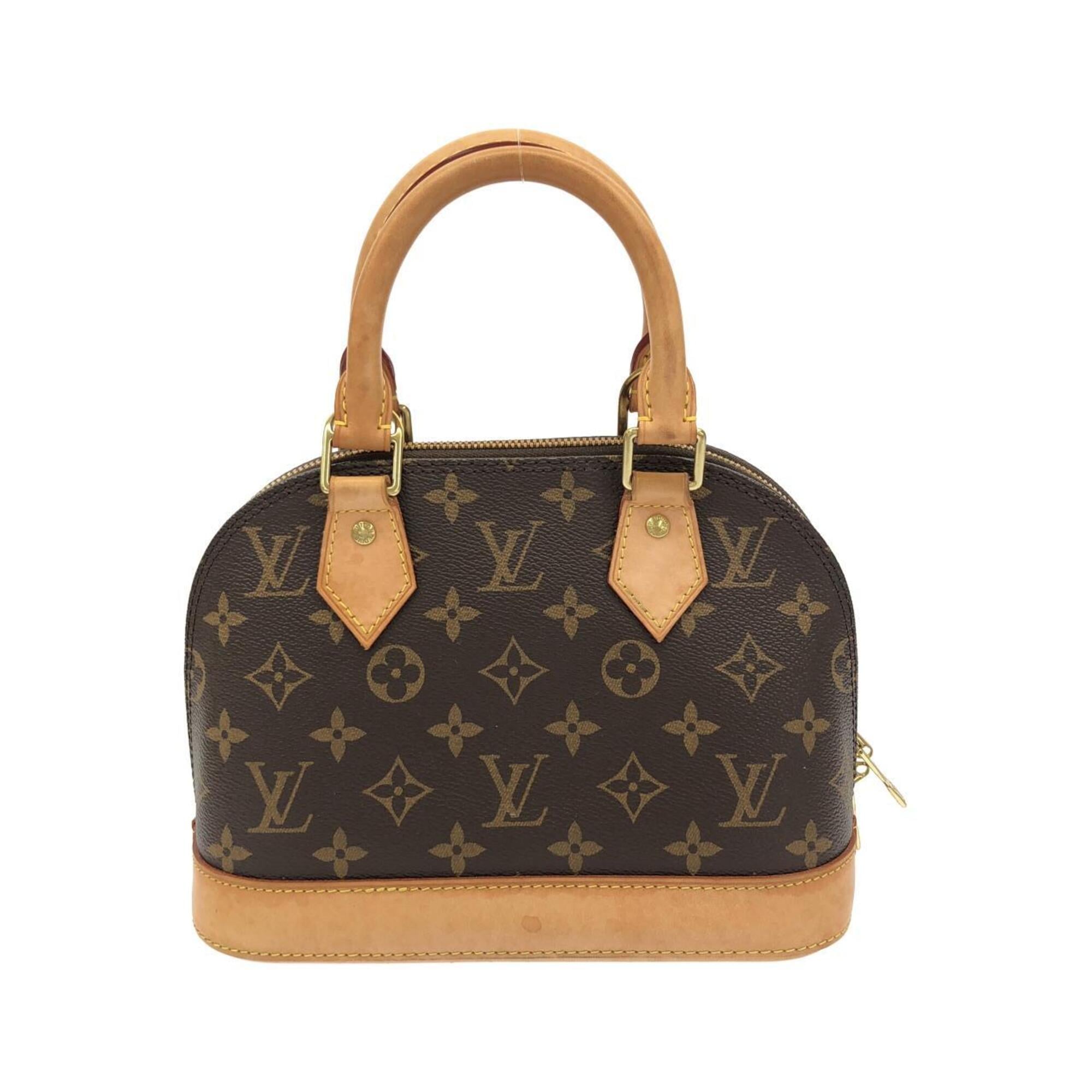 Louis Vuitton Monogram Marron Coated Canvas Handbag (Pre-Owned)