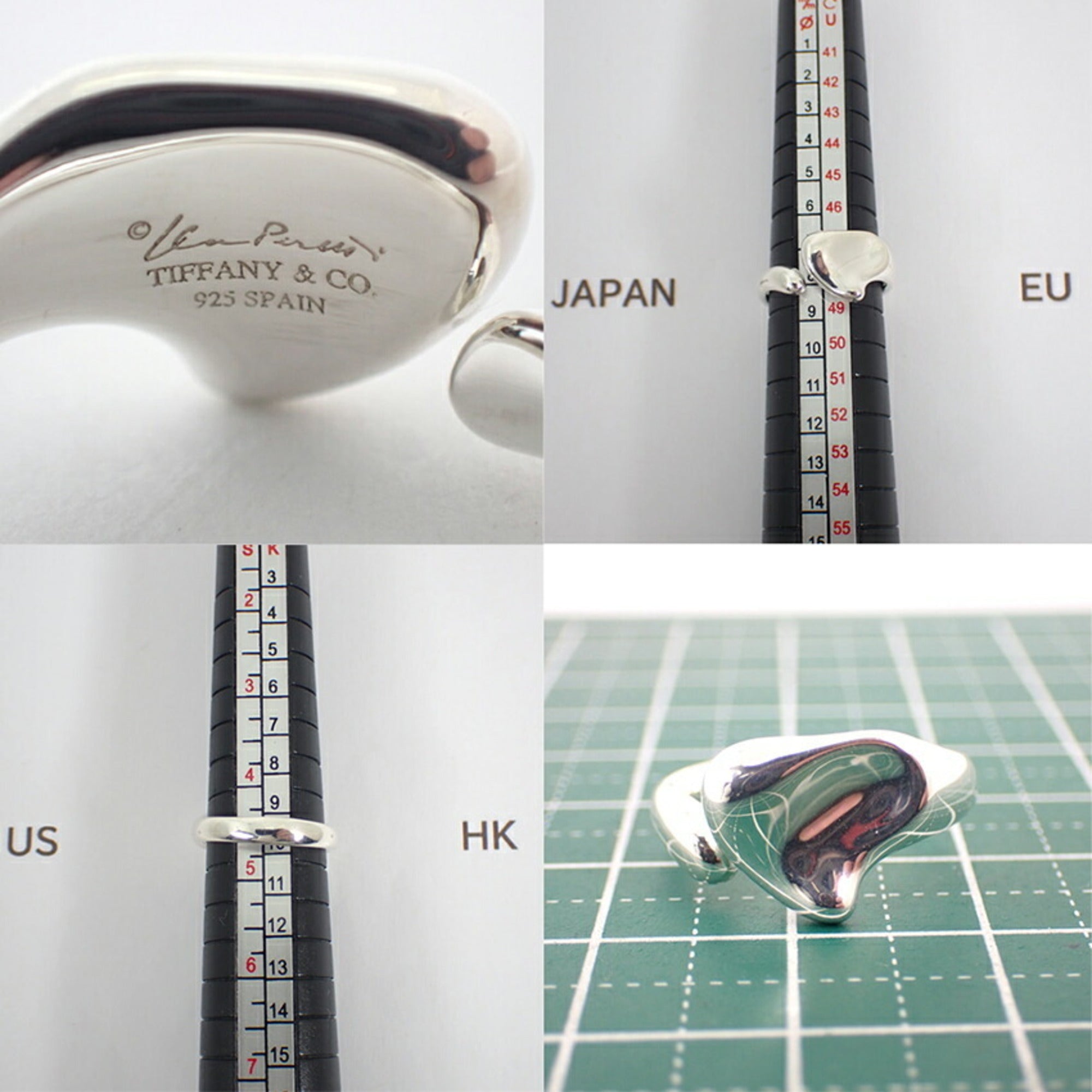 Tiffany Sterling Silver 925 Band Ring (Pre-Owned)