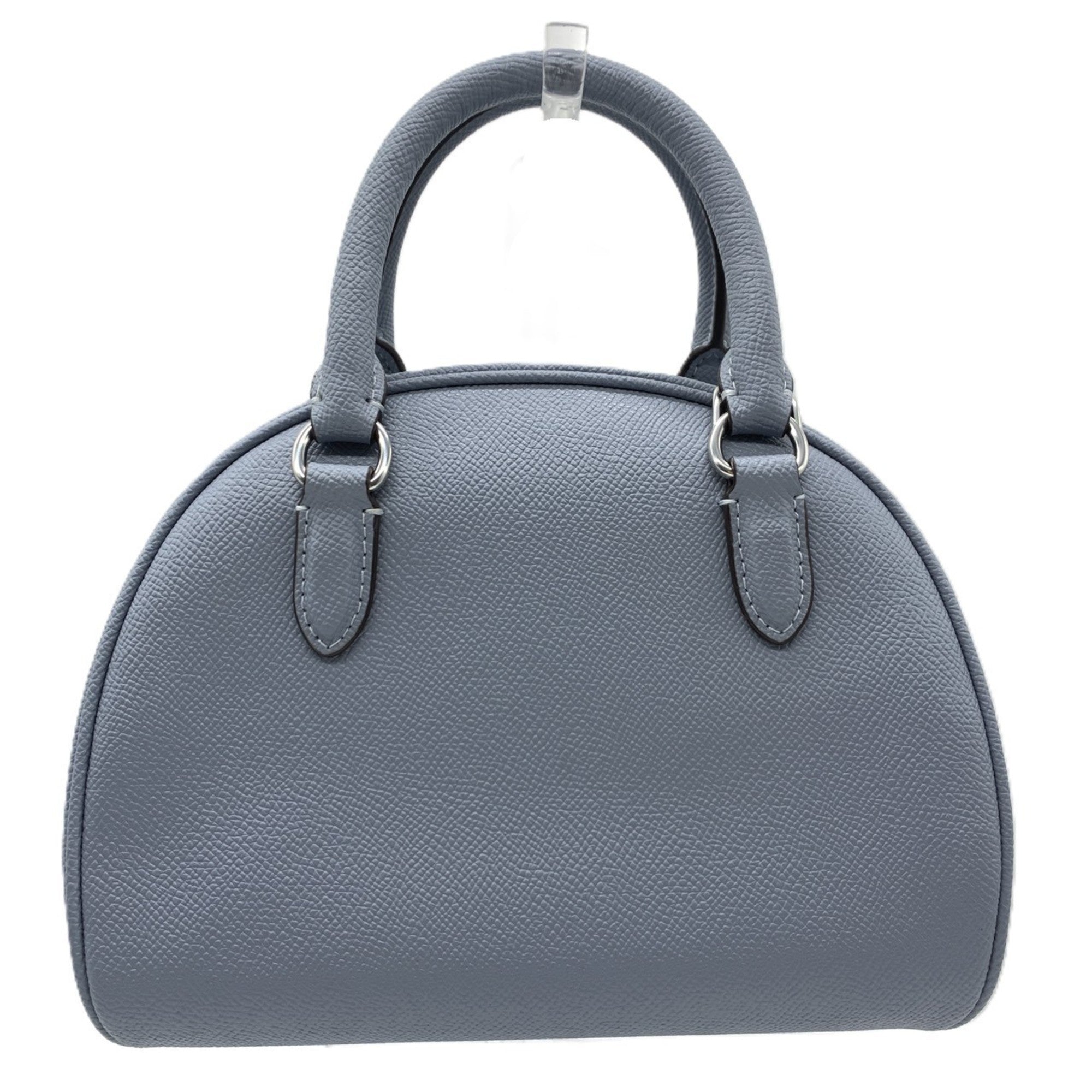Coach Blue Gray Leather Handbag Shoulder Bag (Pre-Owned)