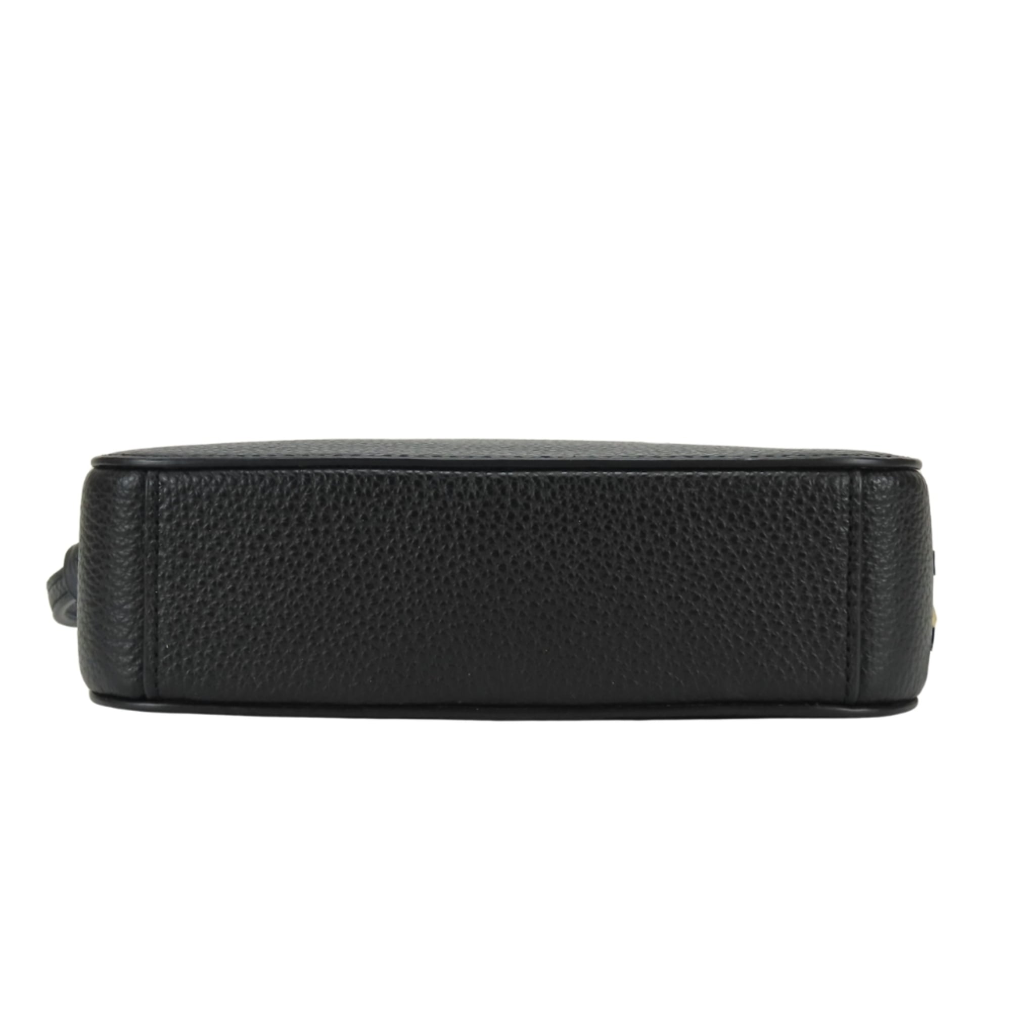 Coach Black Leather Pochette Shoulder Bag (Pre-Owned)
