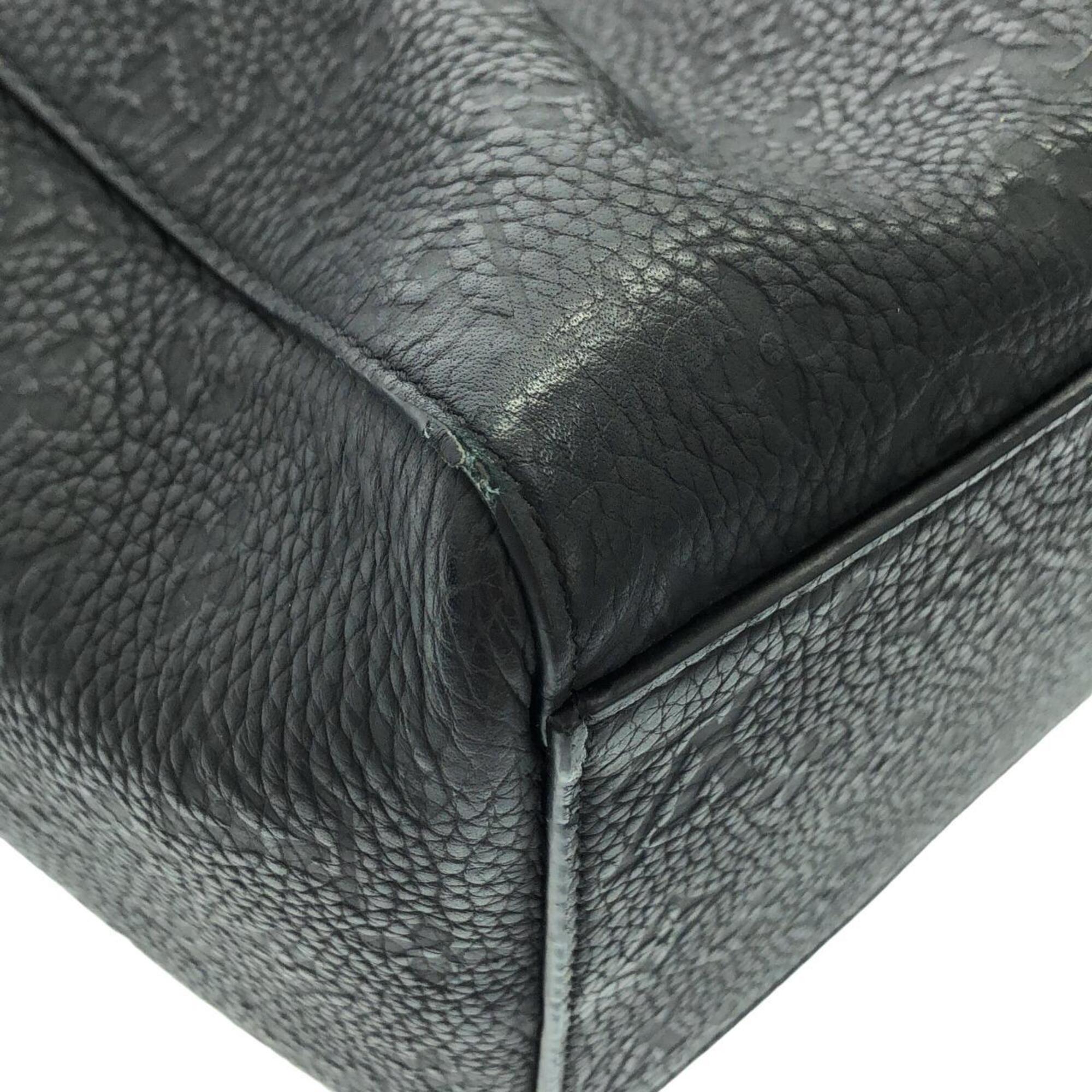 Louis Vuitton Black Leather Handbag (Pre-Owned)