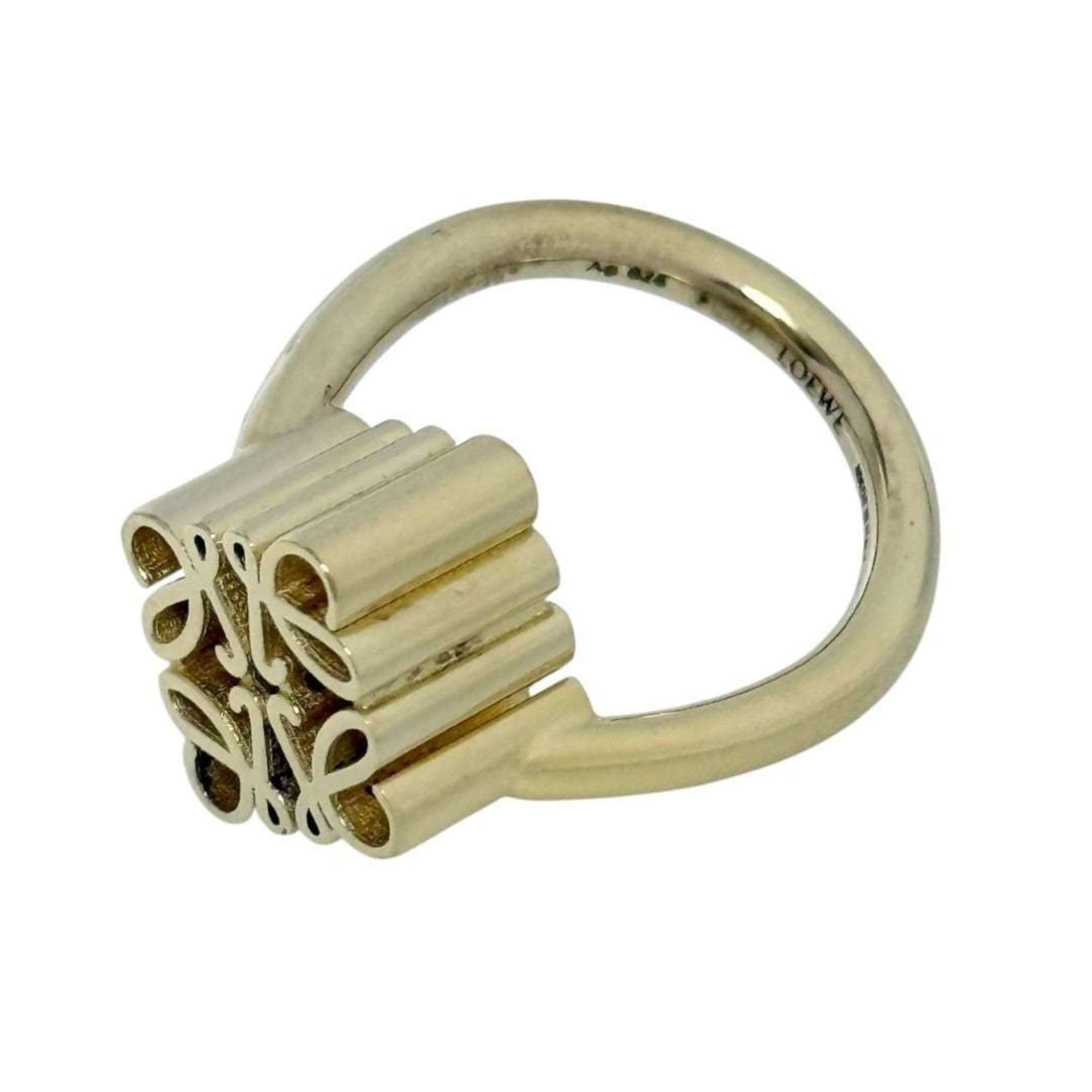 Loewe Gold Plating Silver 925 Band Ring (Pre-Owned)