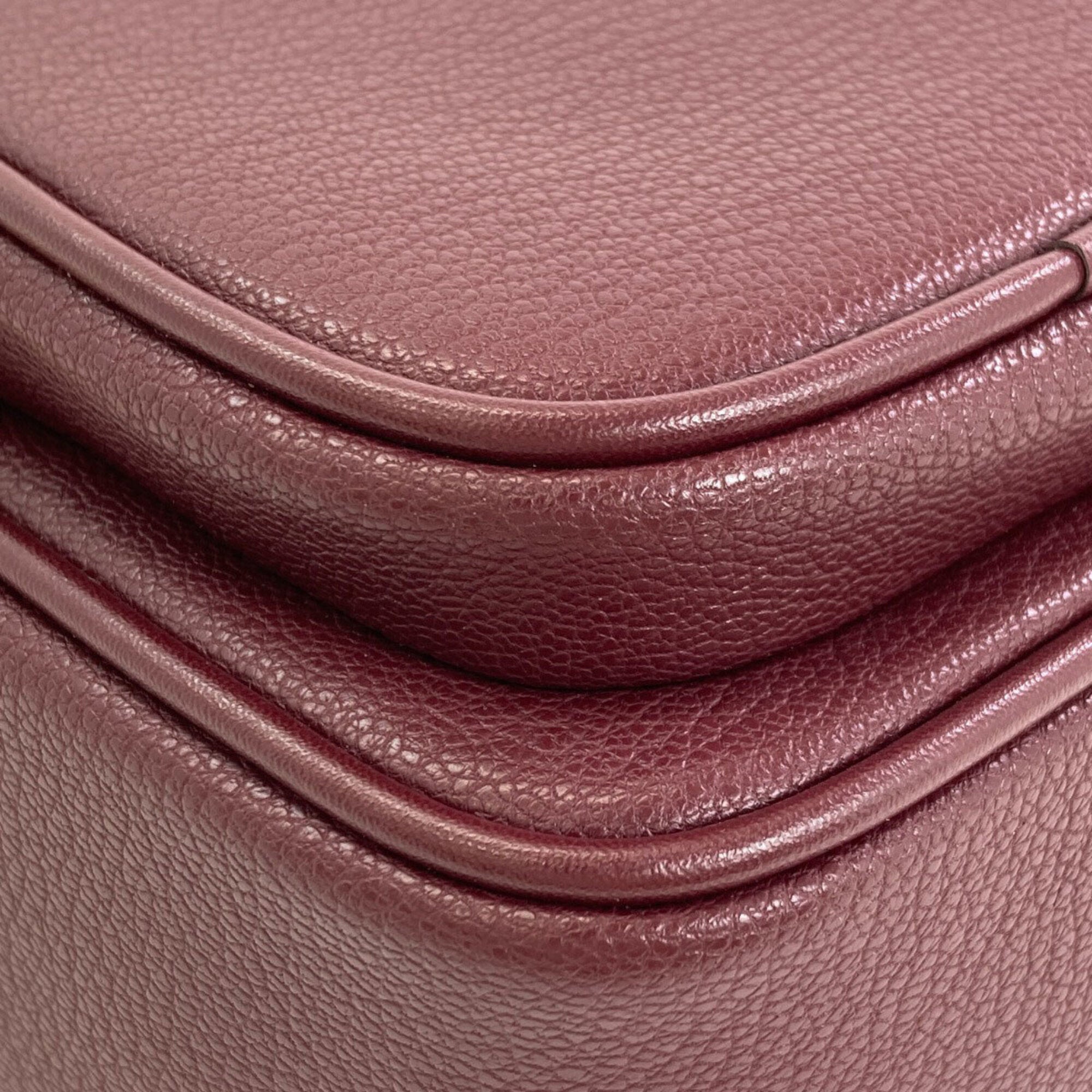 Michael Kors Bordeaux Leather Shoulder Bag (Pre-Owned)