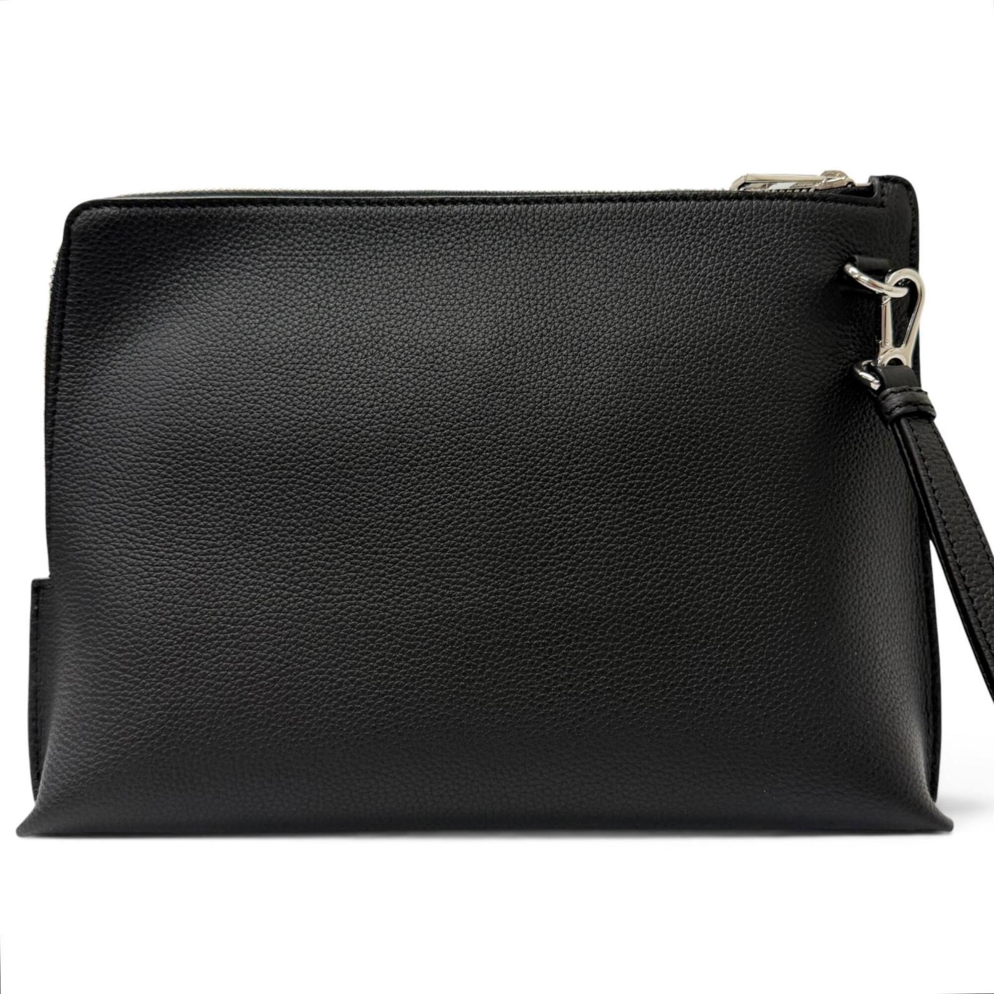 Loewe Black Leather Clutch Bag (Pre-Owned)