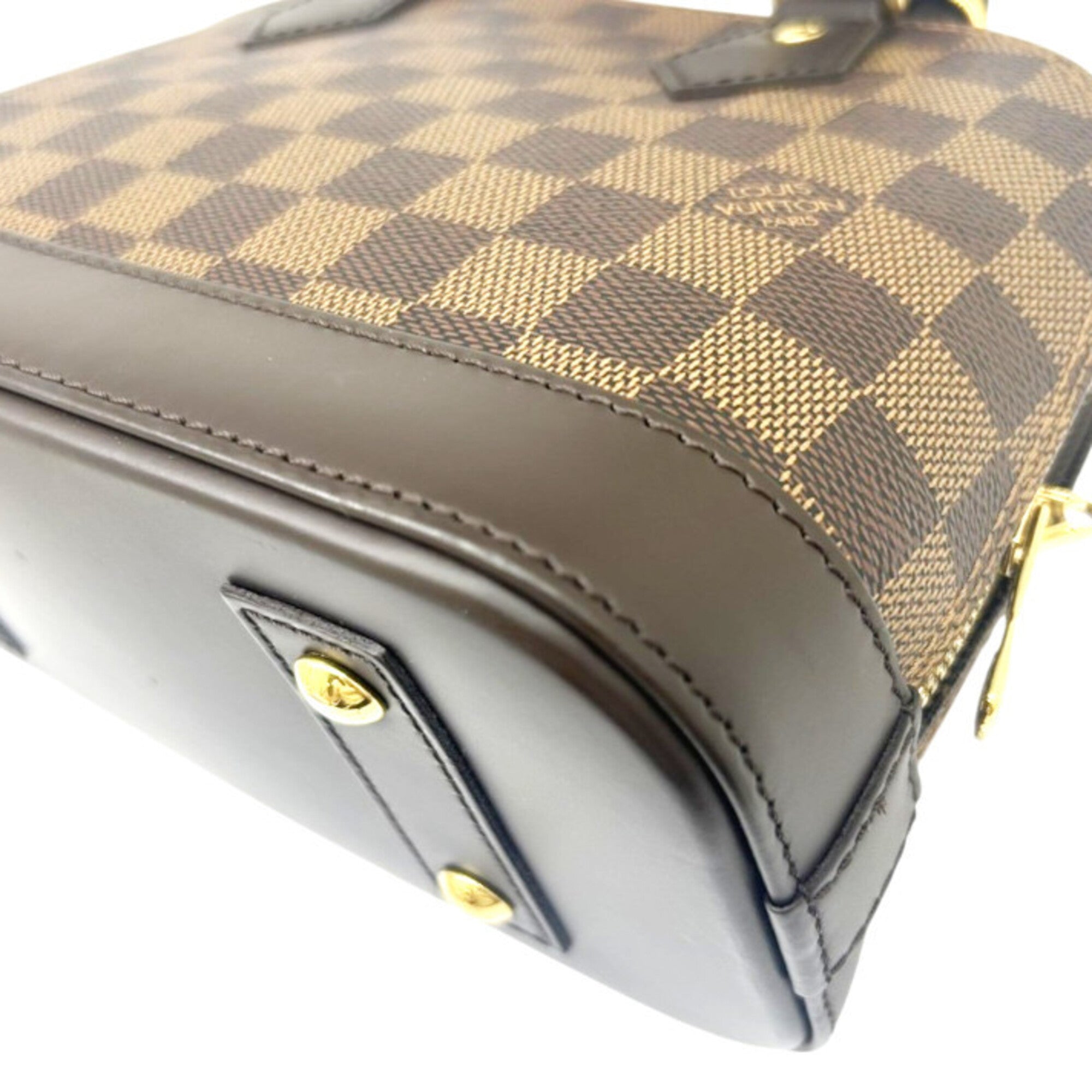 Louis Vuitton Damier Brown Damier Canvas Ebene Damier Canvas Handbag Shoulder Bag (Pre-Owned)