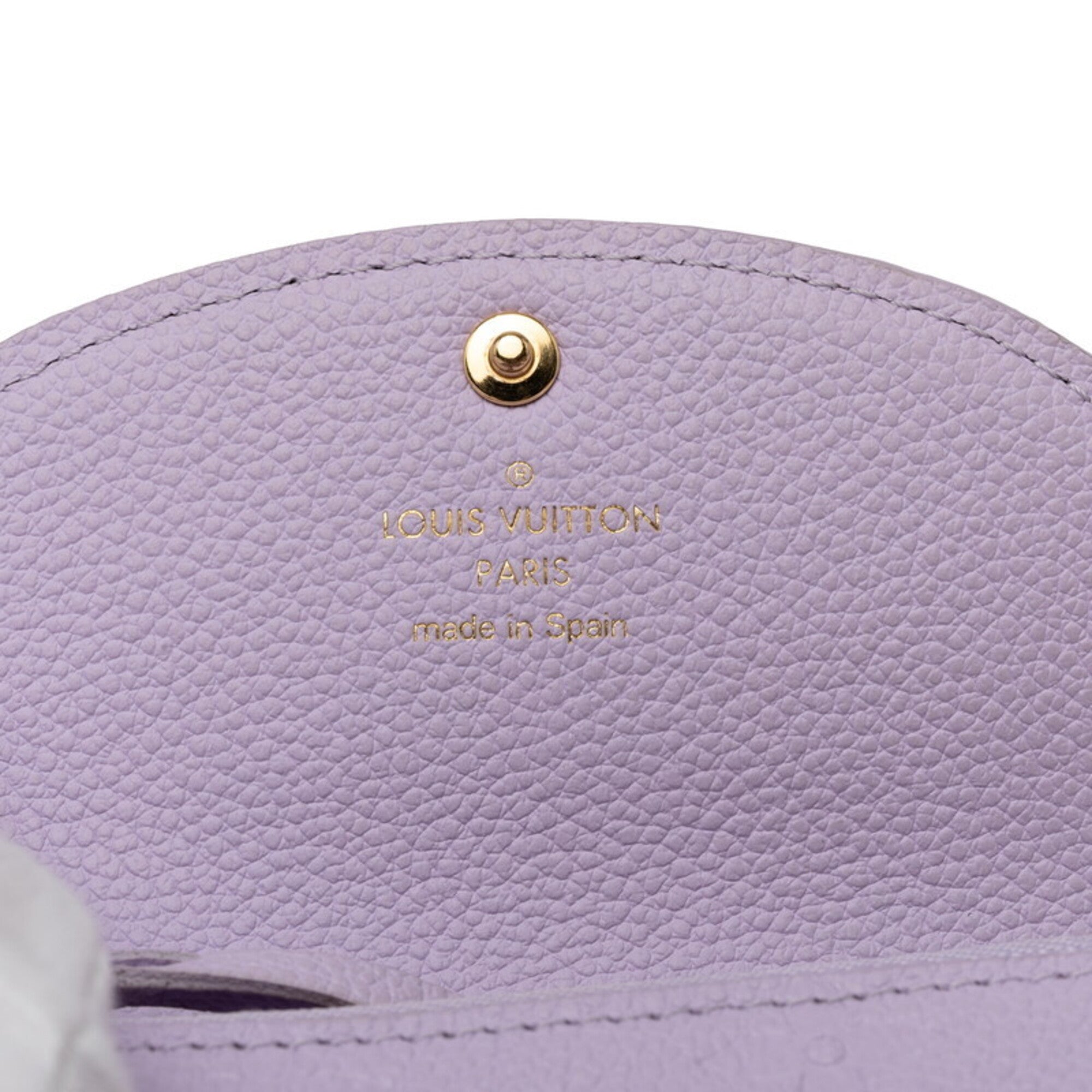 Louis Vuitton Purple Leather Wallet (Bi-Fold) (Pre-Owned)