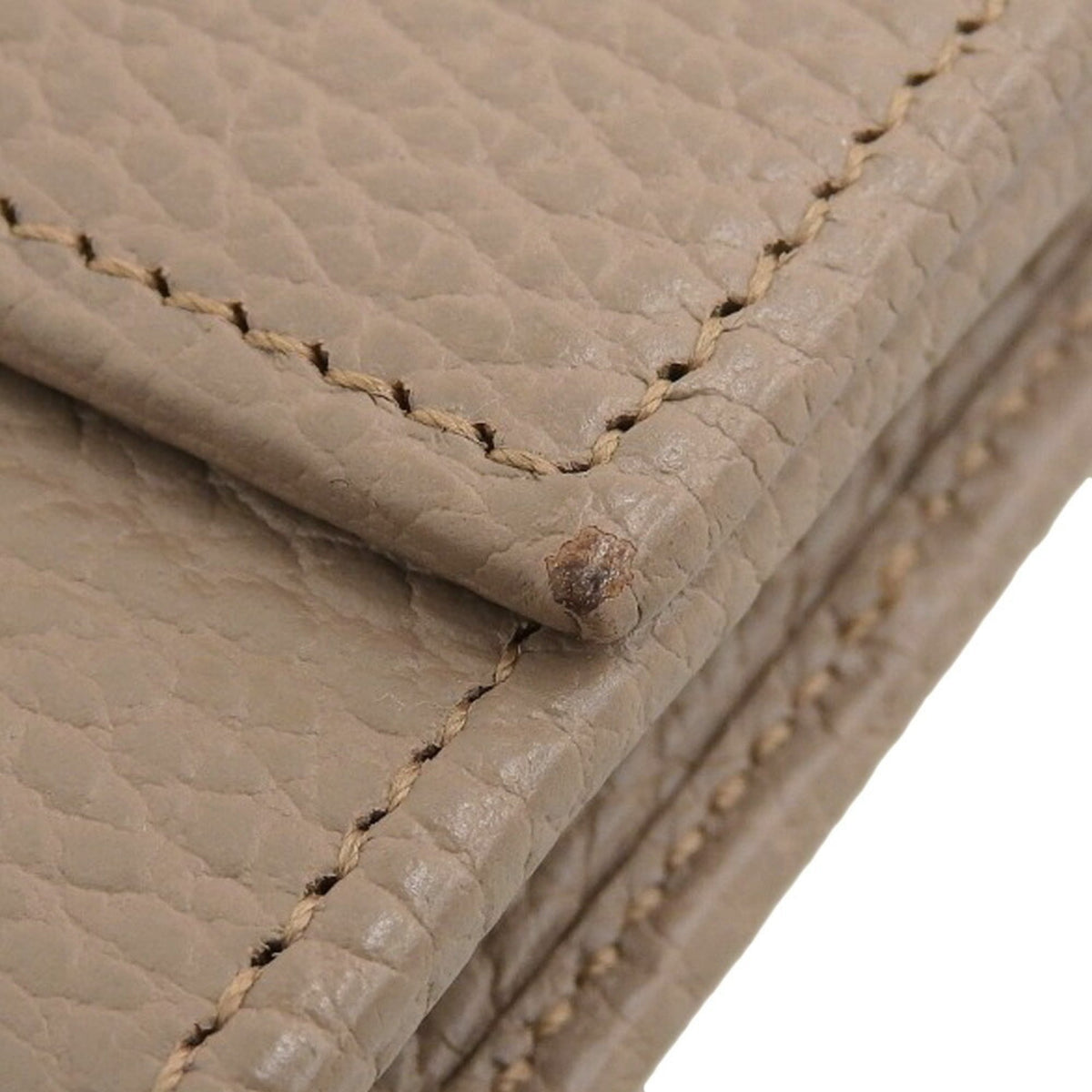 Gucci Beige Leather Coin Purse/Coin Case (Pre-Owned)